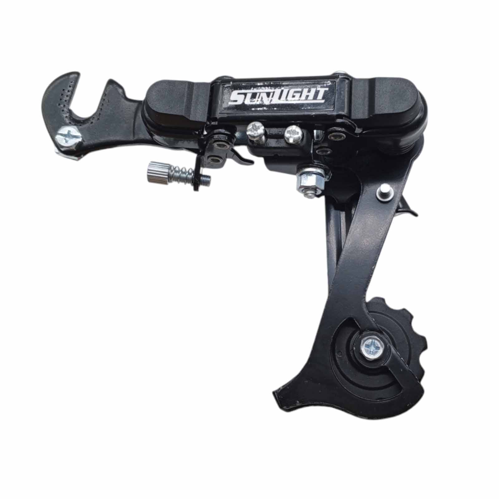 Câmbio Traseiro 6v Longo Indexado com Gancheira Preto Rad7 Sunlight