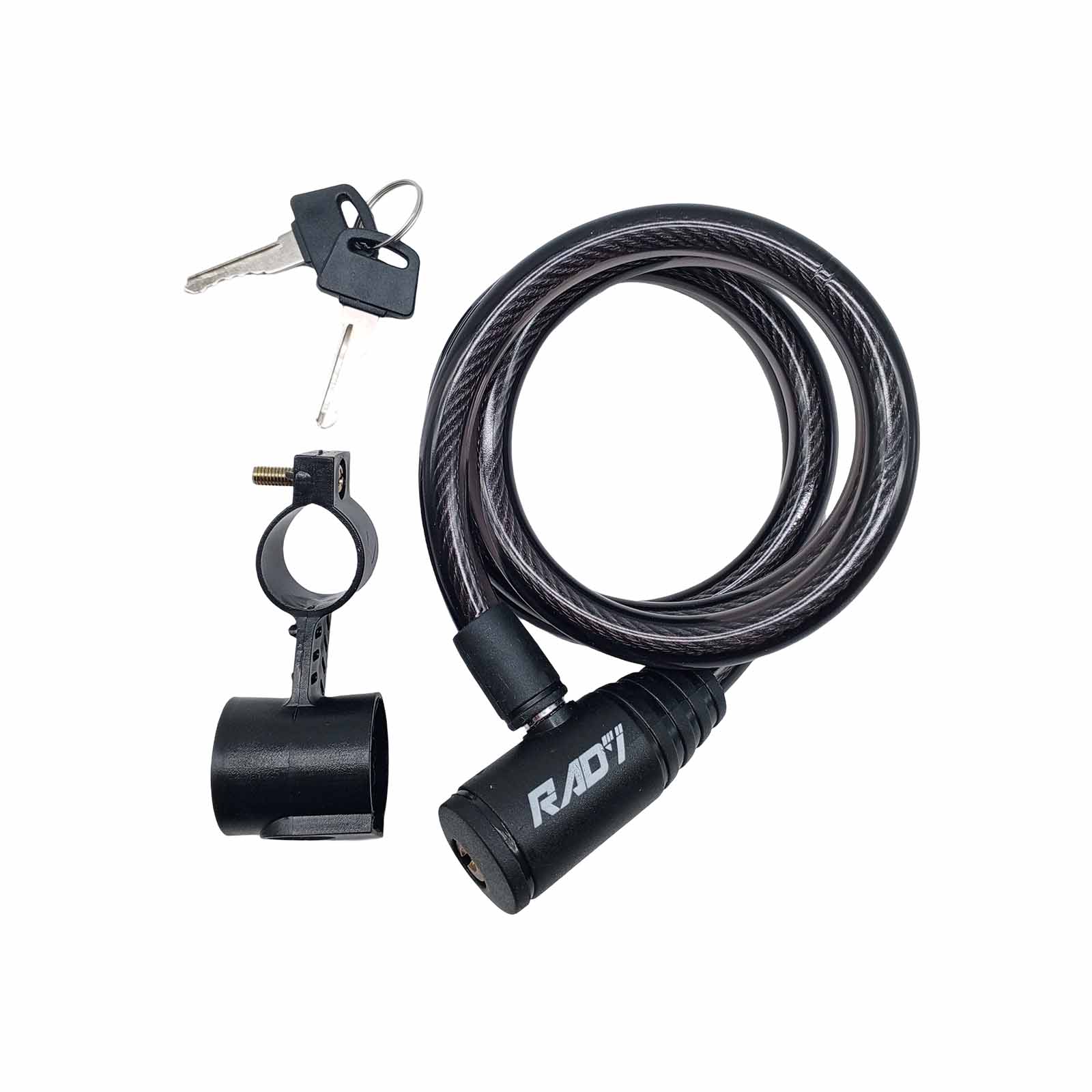 Cadeado Aço com Chaves com Suporte 12 x 1200 mm Preto Rad7 Concept