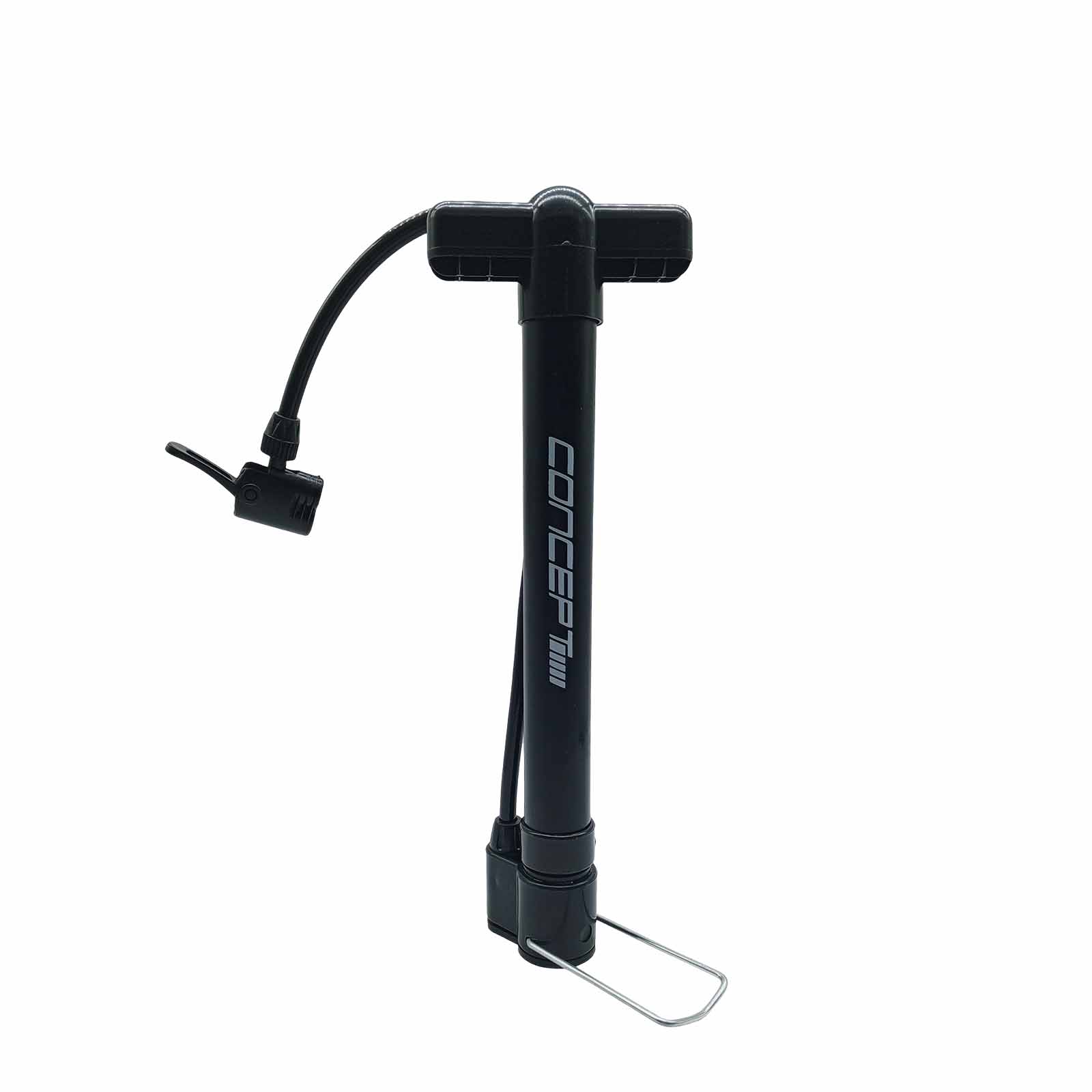 Bomba de Ar Oficina Pequena em Alumínio com Válvula Dupla Preta Rad7 Concept