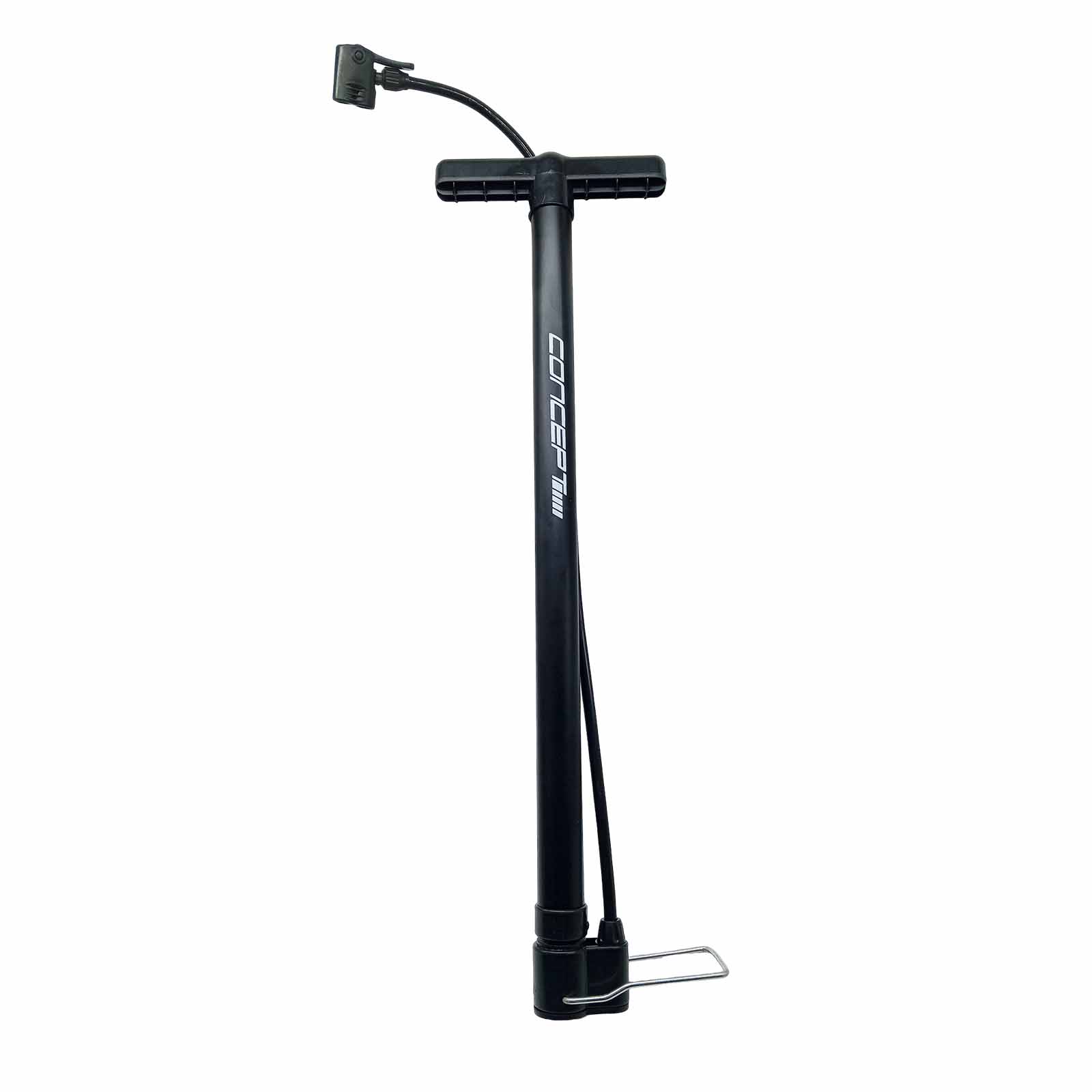 Bomba de Ar Oficina Grande em Alumínio com Válvula Dupla Preta Rad7 Concept