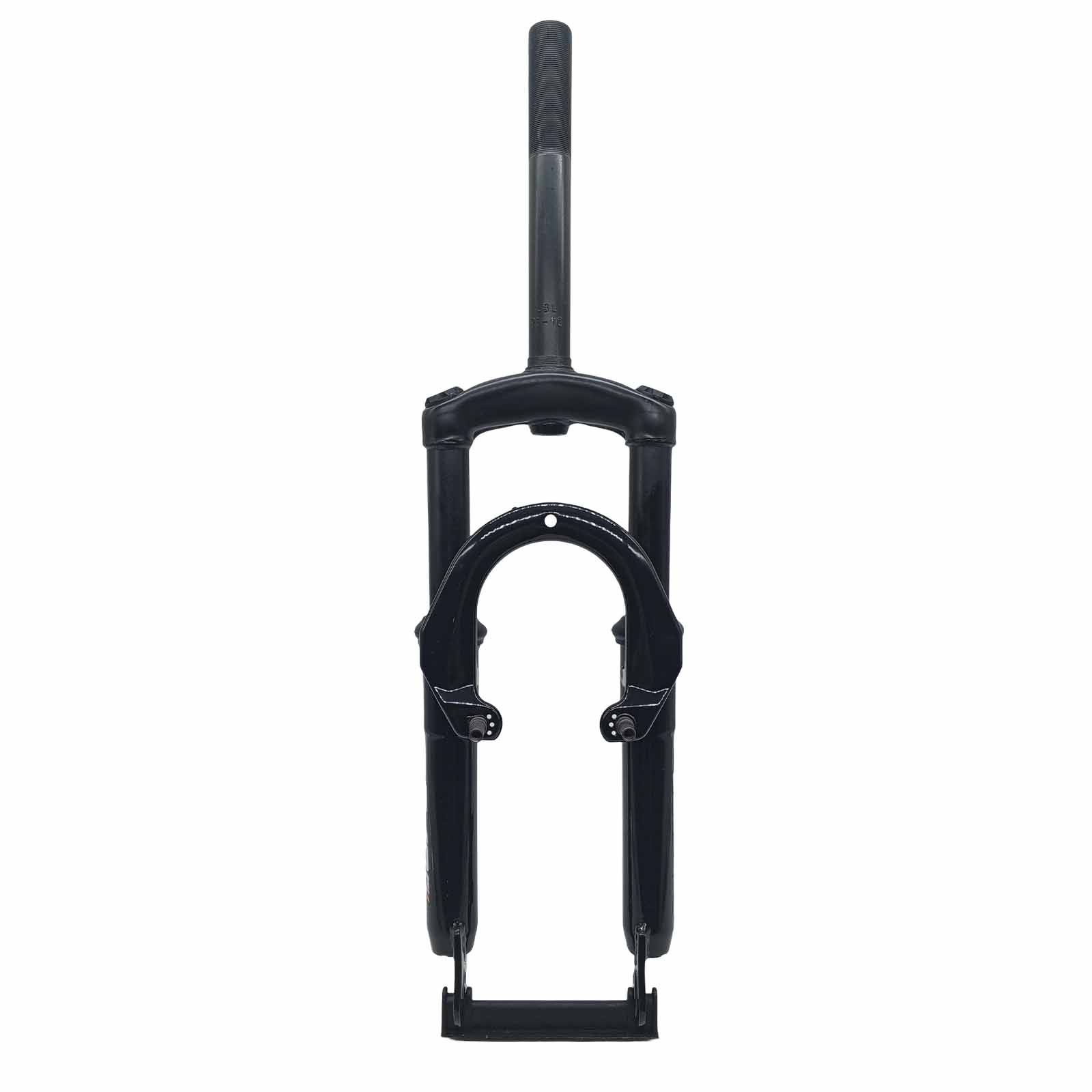 Suspensão Dianteira em Aço Aro 20 Curso 40 mm Rosca 21,1 mm Disco IS e V-brake Preto Rad7 Concept