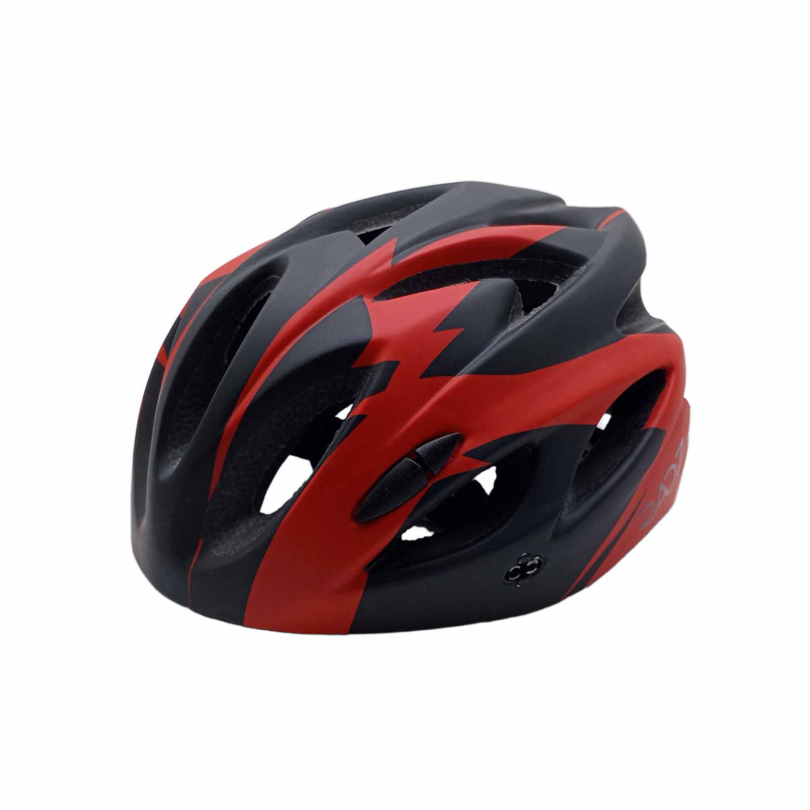 Capacete MTB LED In Mould 54-58 cm Preto Vermelho Rad7 Concept