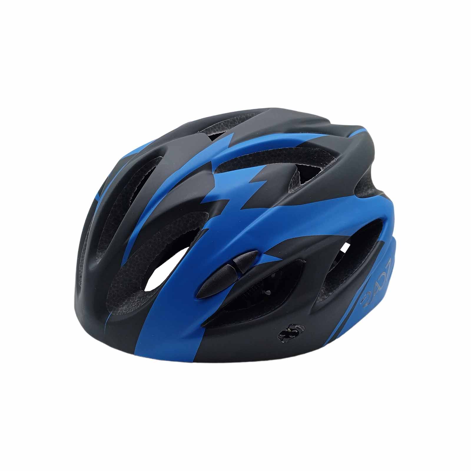 Capacete MTB LED In Mould 54-58 cm Preto Azul Rad7 Concept