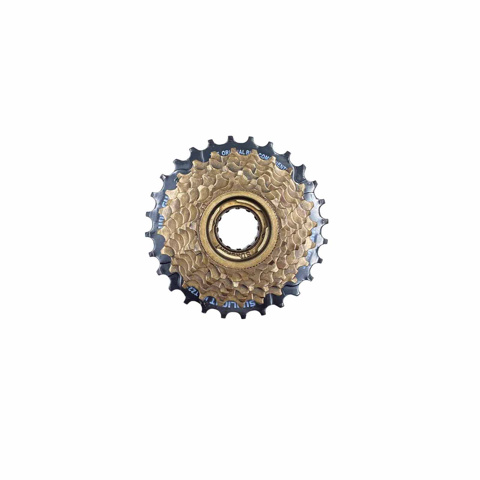 Roda Livre 8v 13-28D última Catraca Preta Indexada Dourada Rad7 Concept