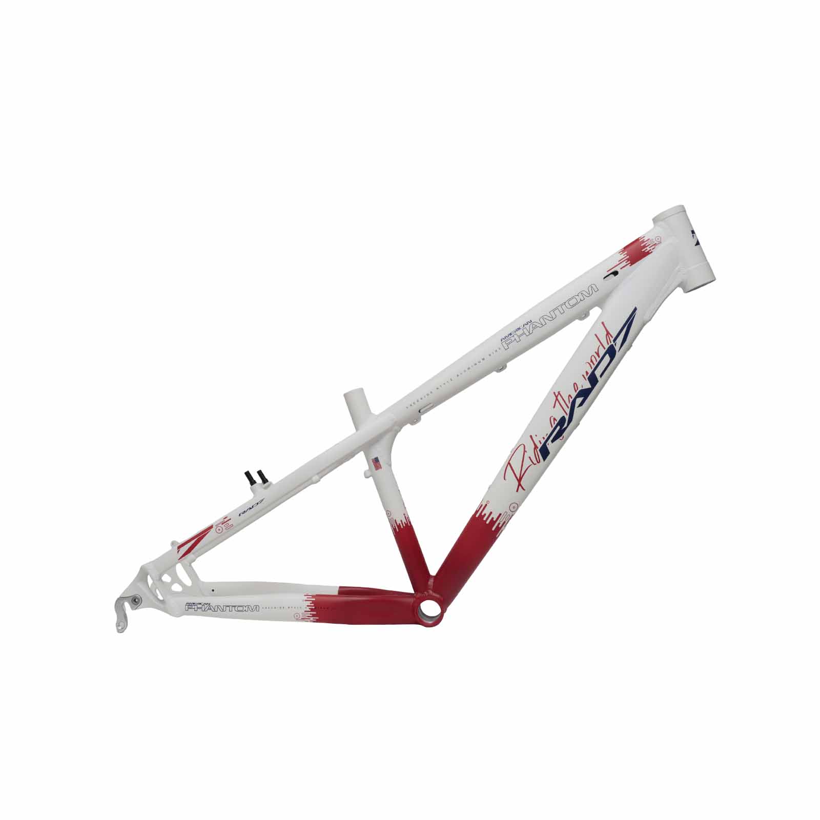 Quadro Freeride Dirt American Phantom T13,5 Branco Rad7 Concept