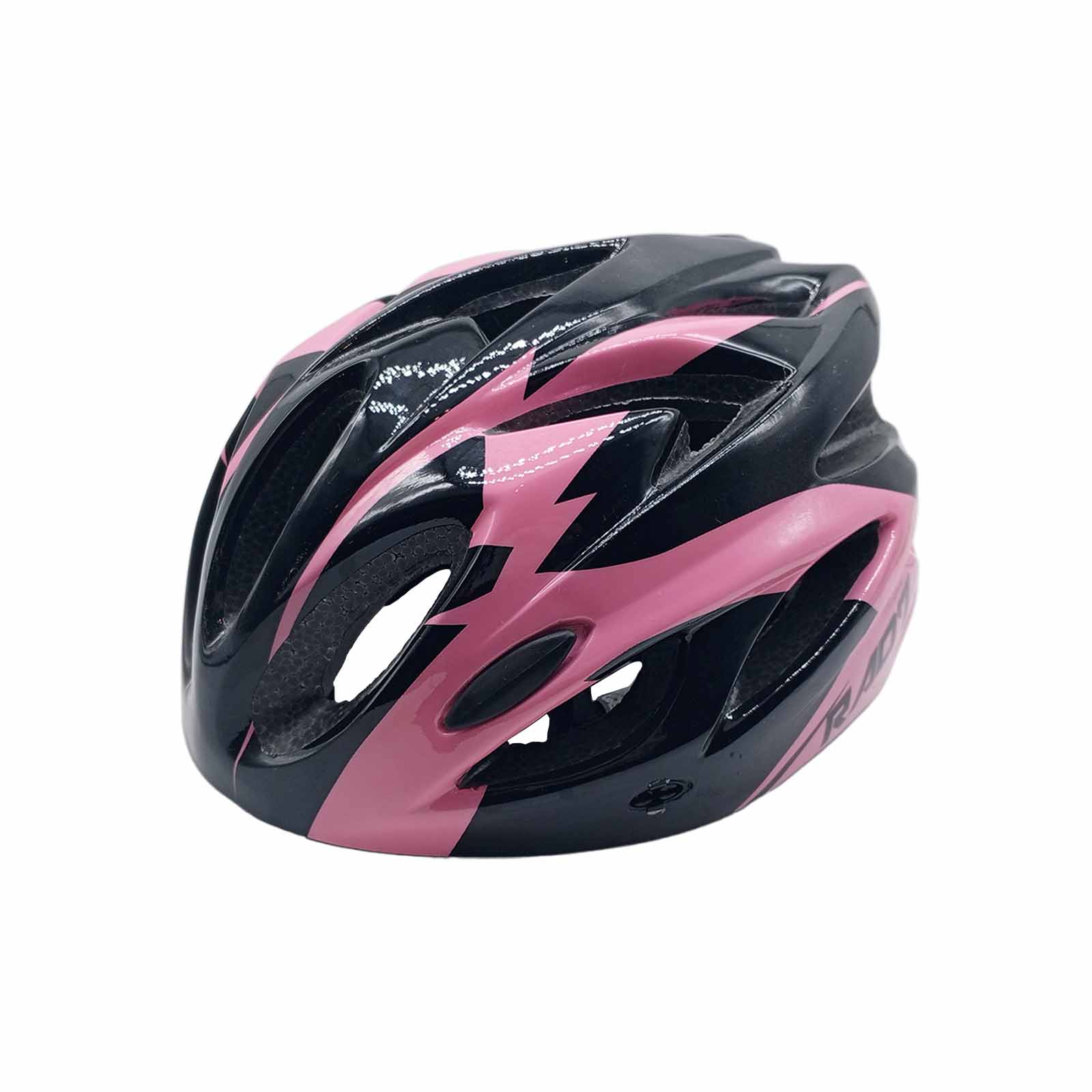 Capacete MTB LED In Mould 54-58 cm Preto Rosa Rad7 Concept