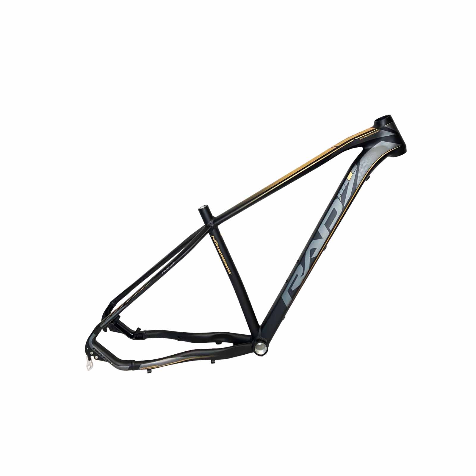 Quadro Trail Konigssee A29 Alumínio Solda Polida 34,7 mm Mega Over Cabeamento Interno 17 Dourado Rad7 Concept