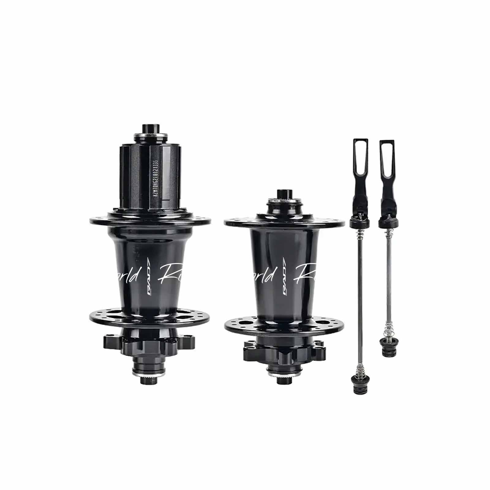 Cubo em Alumínio Dianteiro e Traseiro Rolamentado 32 Furos 100x9 mm 135x9 mm HG 8-12v com Blocagem para Freio a Disco Preto Rad7 Performance