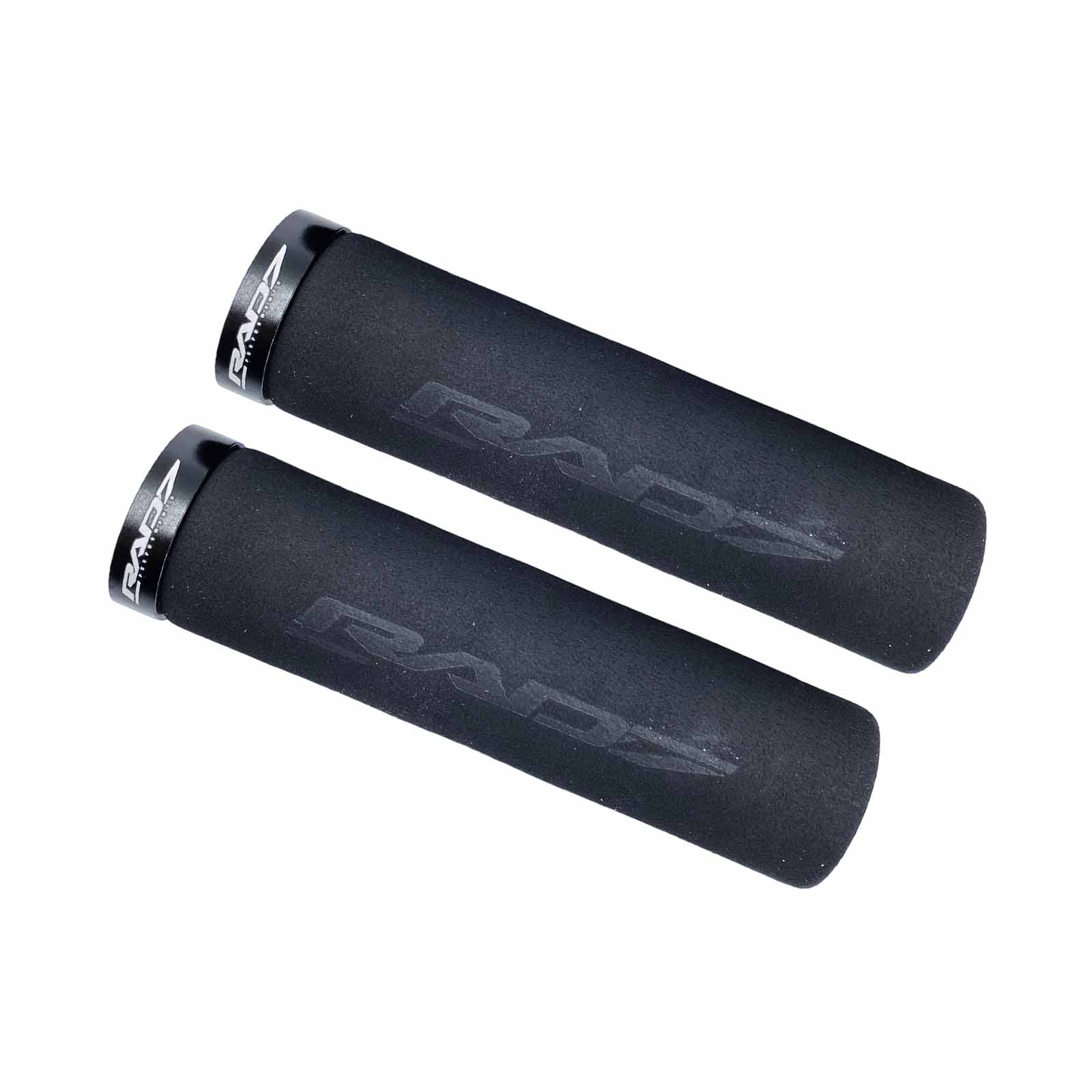 Manopla MTB Silicone com Anel Trava Aluminio Preta Blister Rad7 Performance