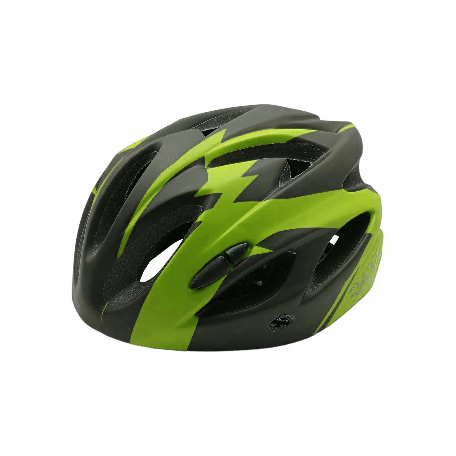 Capacete MTB LED In Mould 54-58 cm Preto Verde Neon Rad7 Concept