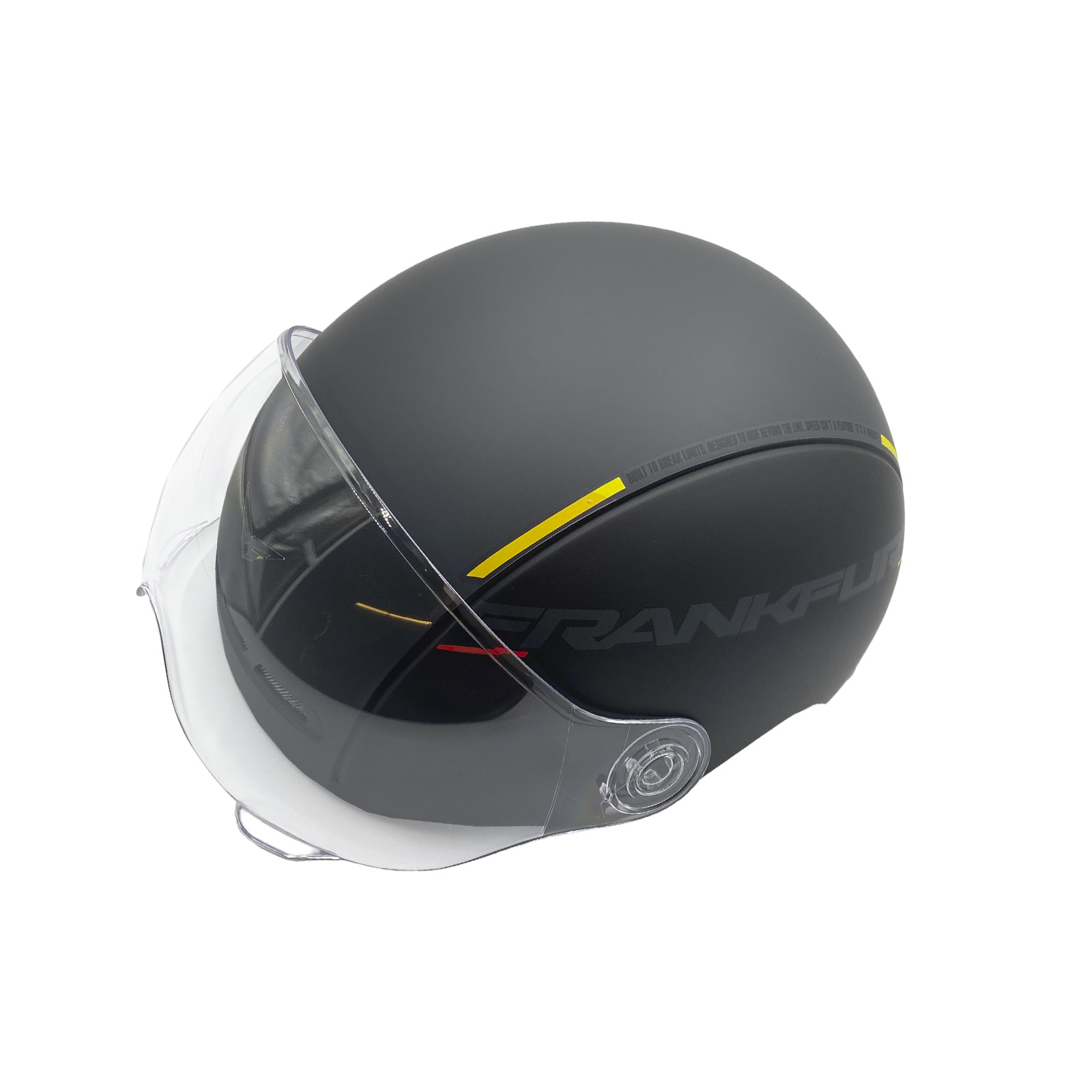 Capacete e-Bike Frankfurt com Viseira L 58-61 cm Preto Grafite Rad Routes