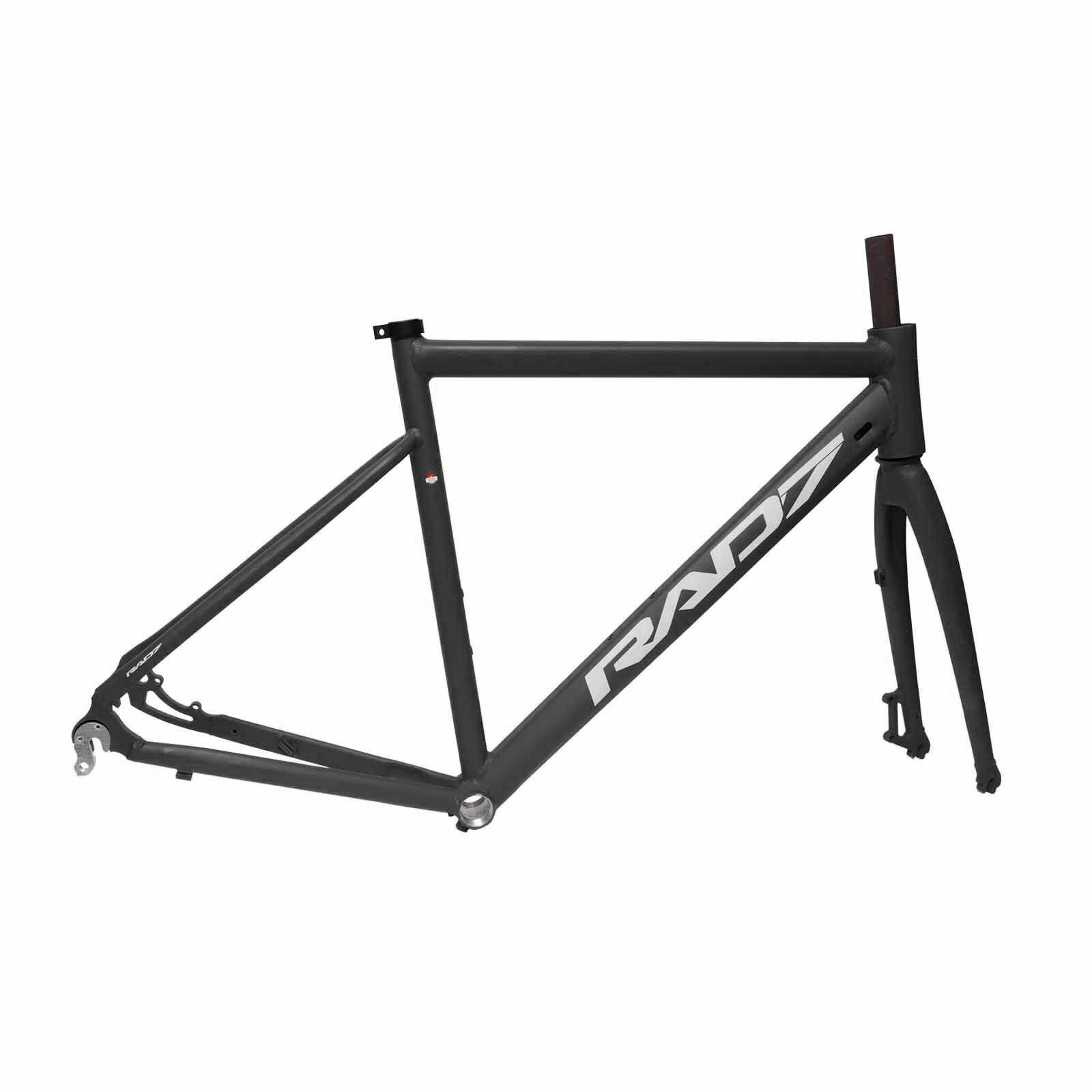 Quadro e Garfo Speed 700C Alumínio Sharm El Sheik 53 Preto Rad7 Racing