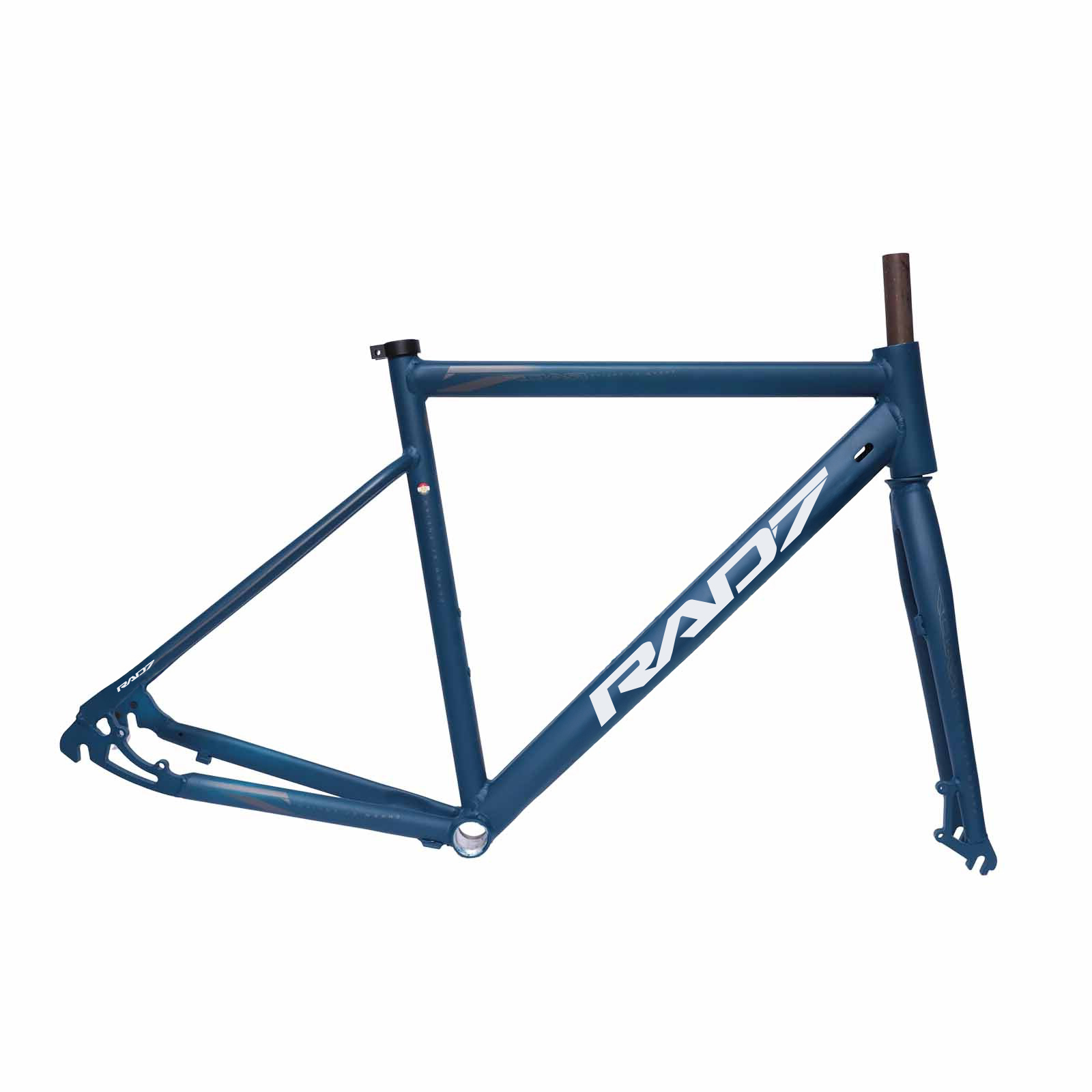 Quadro e Garfo Speed 700C Alumínio Sharm El Sheik 53 Azul Petróleo Rad7 Racing