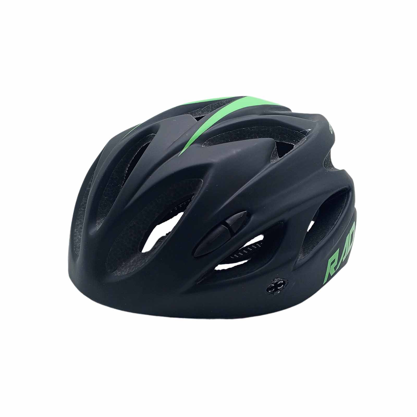 Capacete New MTB LED In Mould 54-58 cm Preto Verde Rad7 Concept