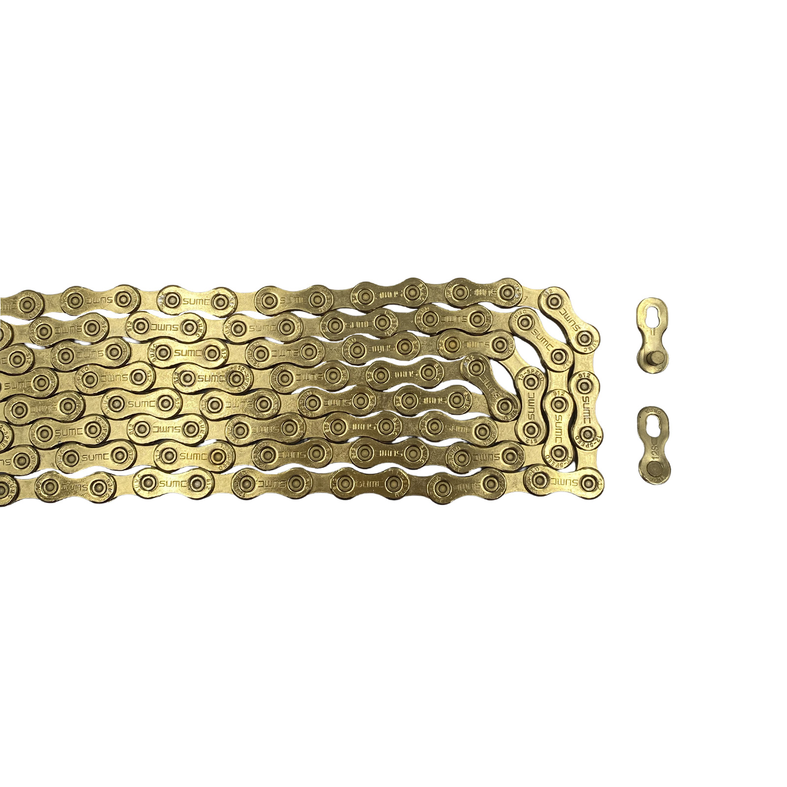 Corrente 12v 1/2 x 11/128 126 Elos Dourada SUMC Rad7 Perfomance