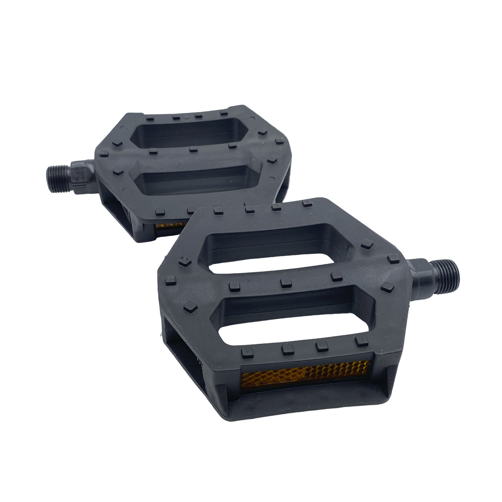 Pedal Plataforma MTB 9/16 Rosca Grossa Esferado Refletor Nylon Preto 2905 Rad7 Essential