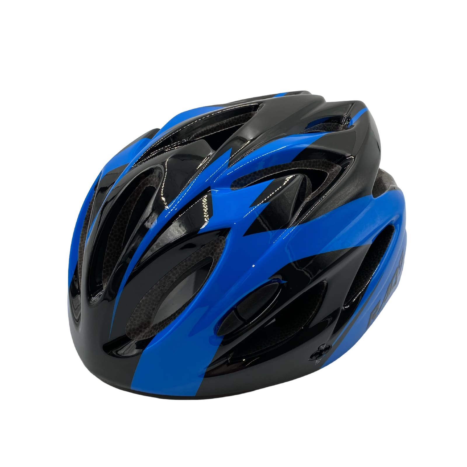 Capacete MTB LED In Mould 54-58 cm Preto Azul Brilhante Rad7 Concept
