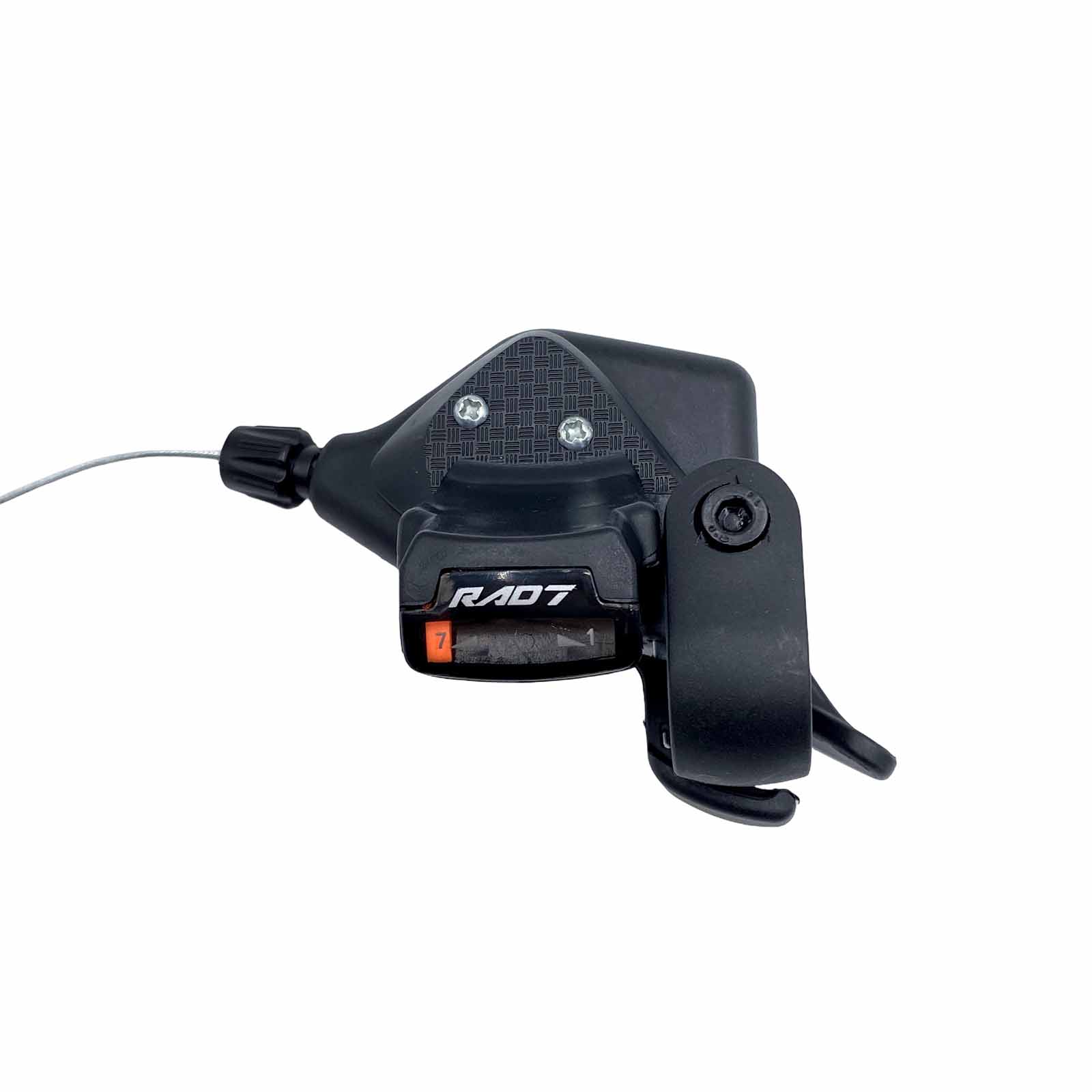 Alavanca Câmbio Rapid Fire 7v Lado Direito sem Manete Alumínio com Cabos sem Conduite Preta Rad7 Concept