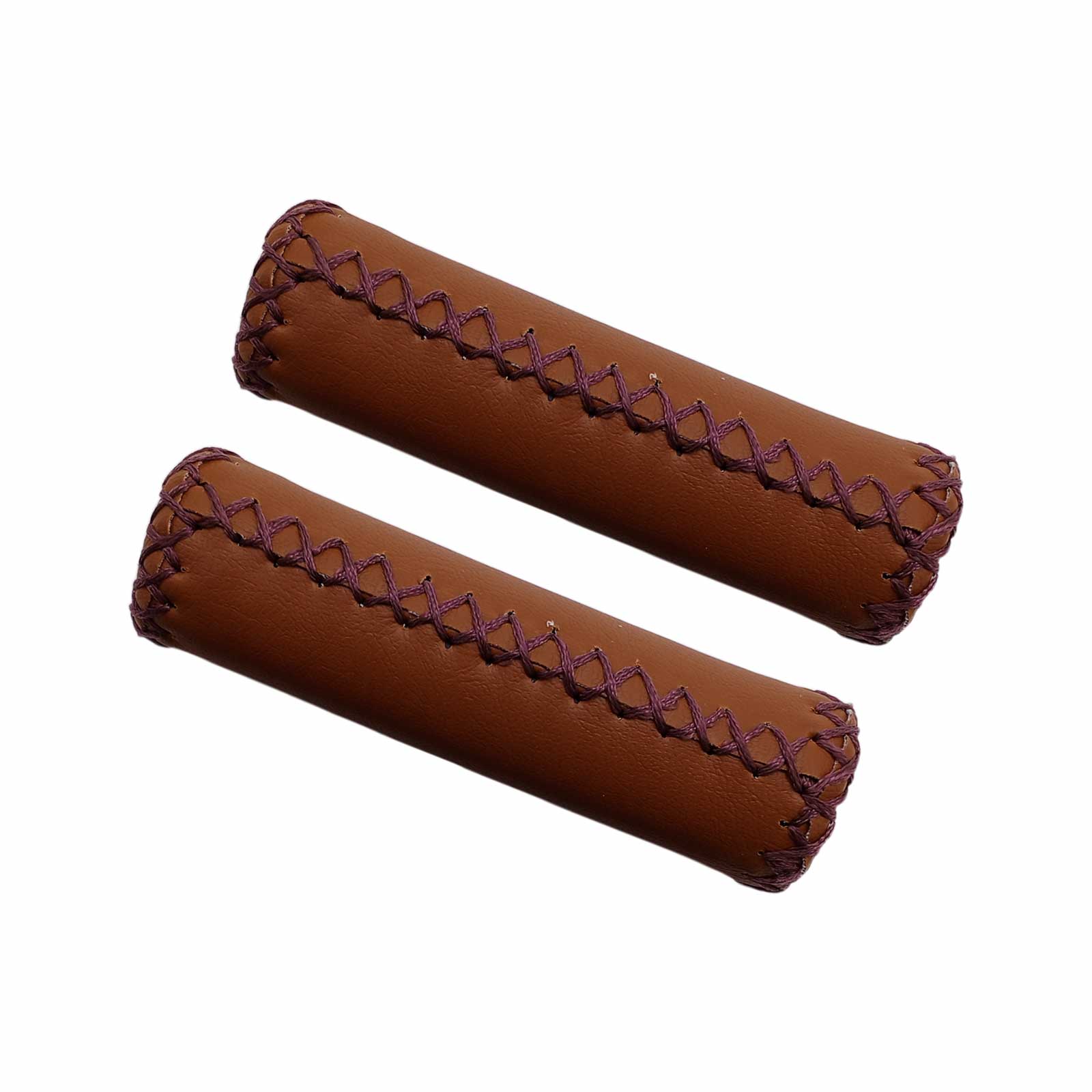 Manopla MTB Retrô Vintage Costurada Marrom Rad7 Concept