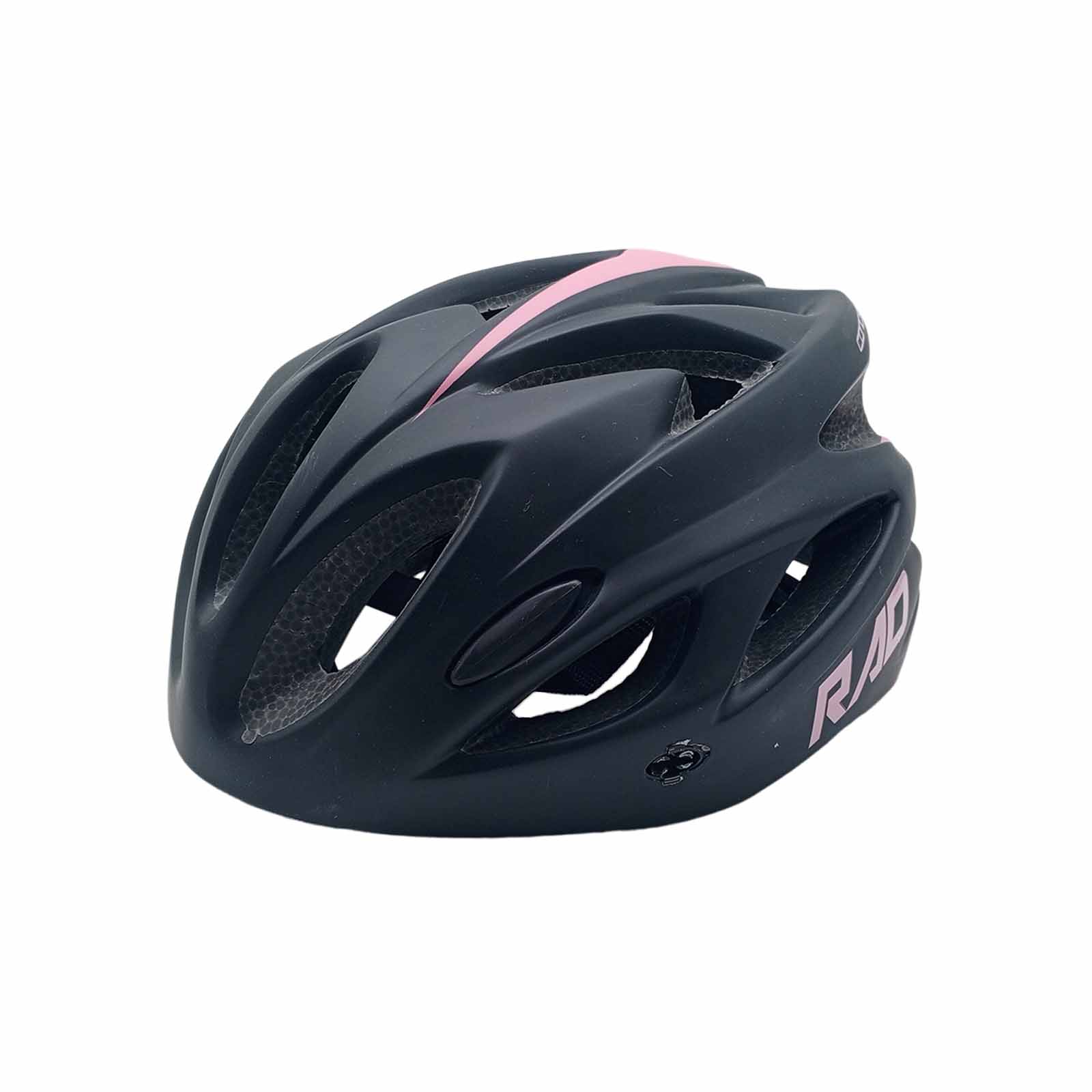 Capacete New MTB LED In Mould 54-58 cm Preto Rosa Rad7 Concept