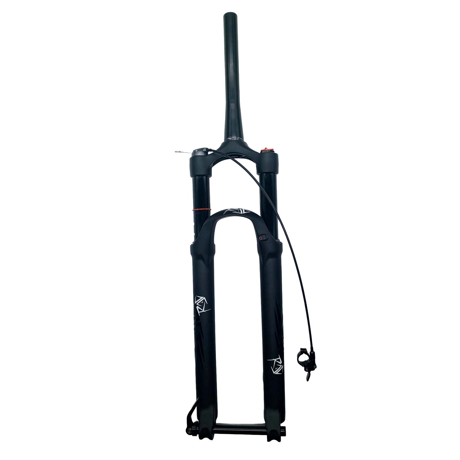 Suspensão Dianteira Ar Óleo Retorno em Alumínio Magnésio Aro 29 Curso 120 mm Tapered Eixo 15 x 100 mm Disco PM Trava no Guidão Preto Rad7 Performance