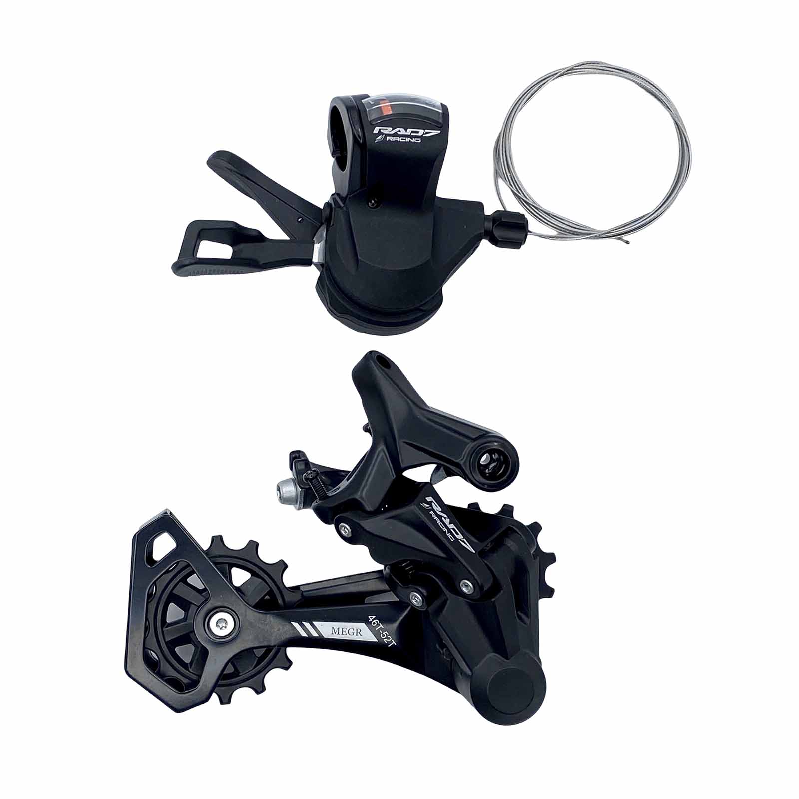 Kit Trans. MTB 12v c/ Alavanca sem Manete e Câmbio Traseiro Rad7 Concept