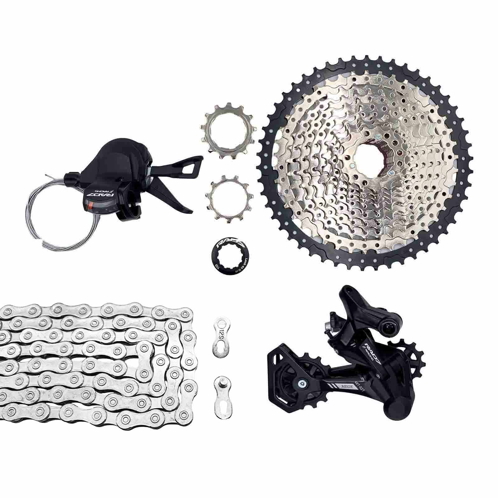 Kit Trans. MTB 12v c/Cass. 11-50D+Alav. s/ Man.+Câmbio Ts+Corr. 12v Rad7 Concept