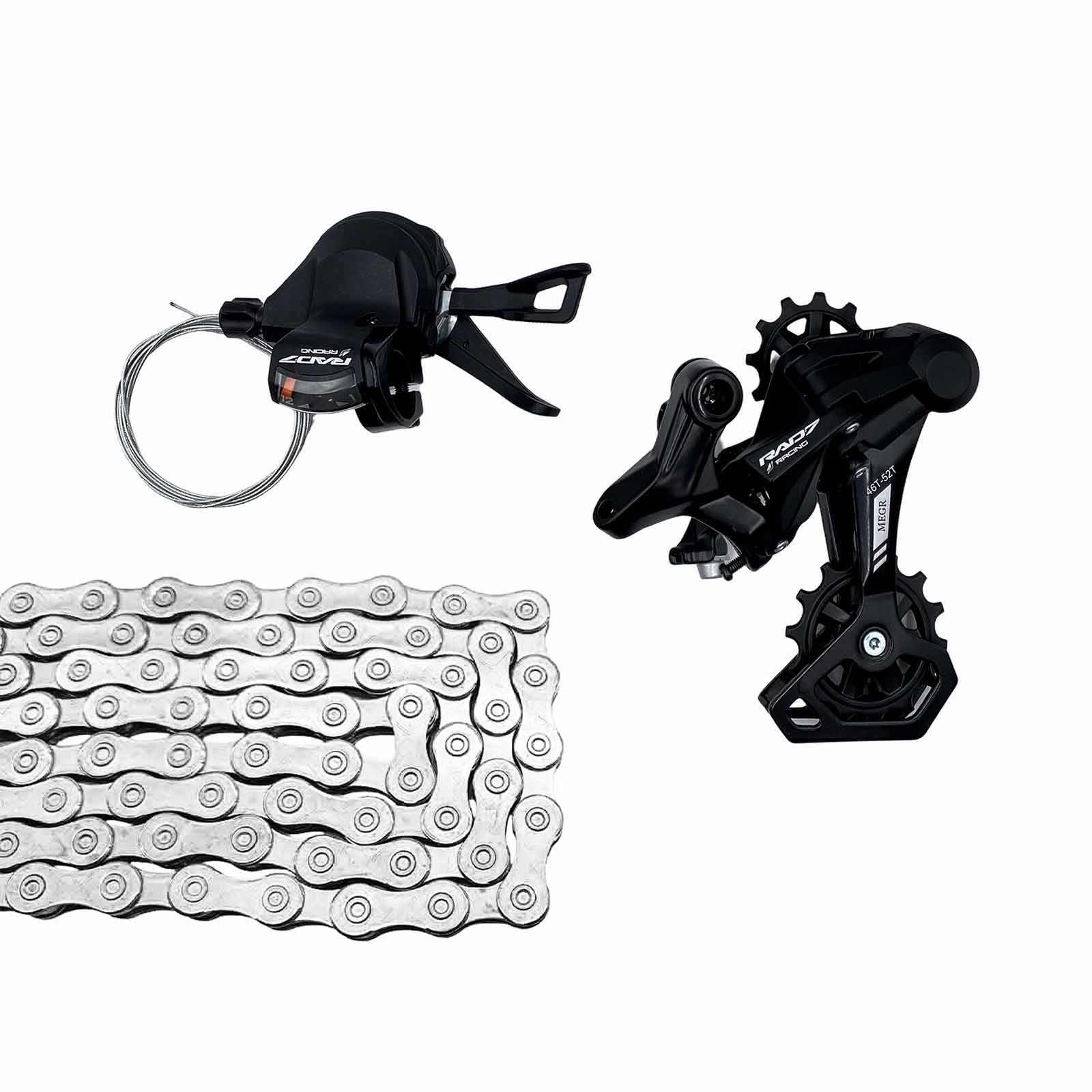 Kit Trans. MTB 12v c/Alav. s/Man.+Câmbio Ts.+Corr. 12v Rad7 Concept