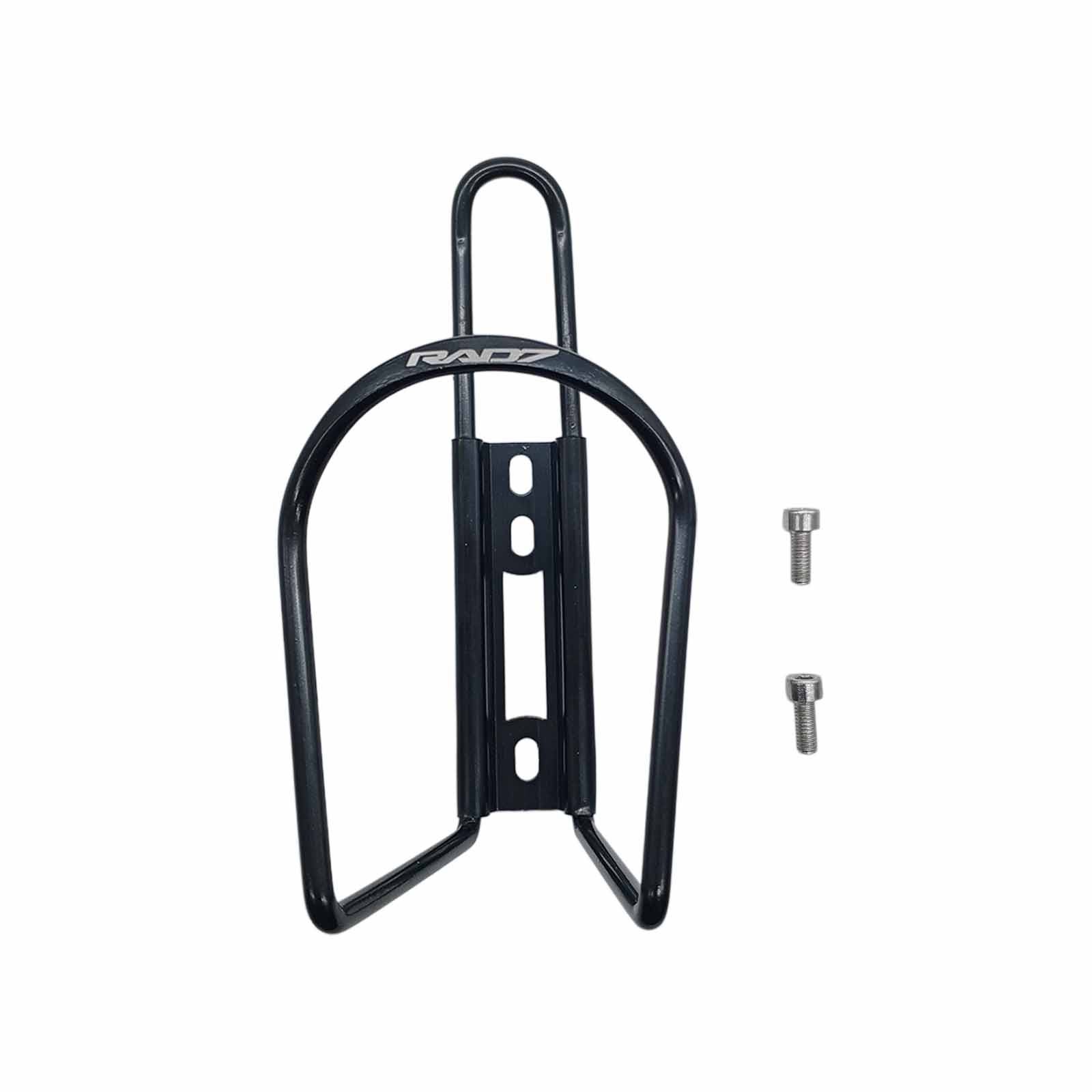Suporte de Caramanhola Alumínio com Parafusos com Blister Preto Rad7 Concept