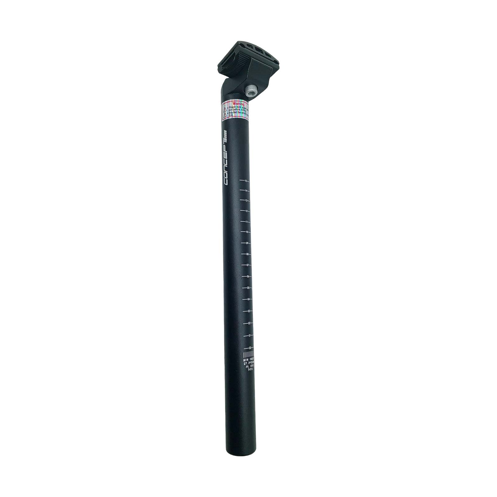Canote de Selim 27,2 x 400 mm em Alumínio com Carrinho Preto Rad7 Concept
