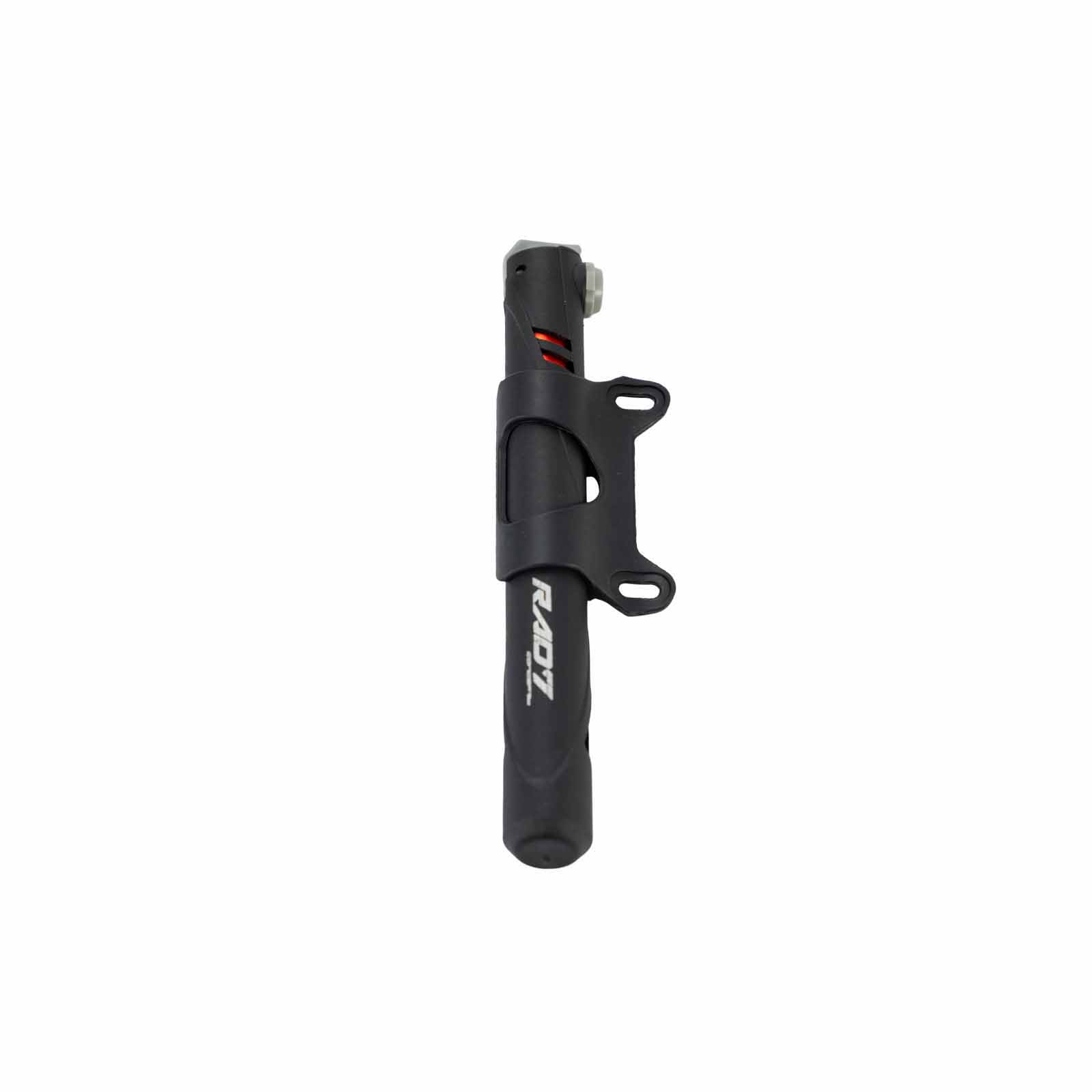 Bomba de Ar Mini Portátil com Suporte Quadro Preta e Laranja Rad7 Concept