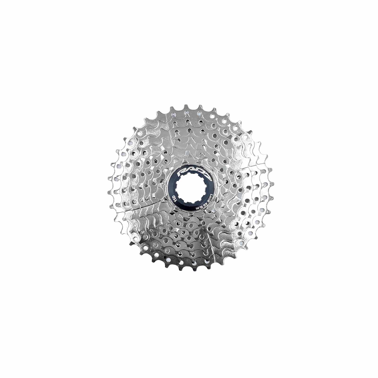 Cassete 9v 11-36D Indexado Niquelado com Aranha em Alumínio Rad7 Concept
