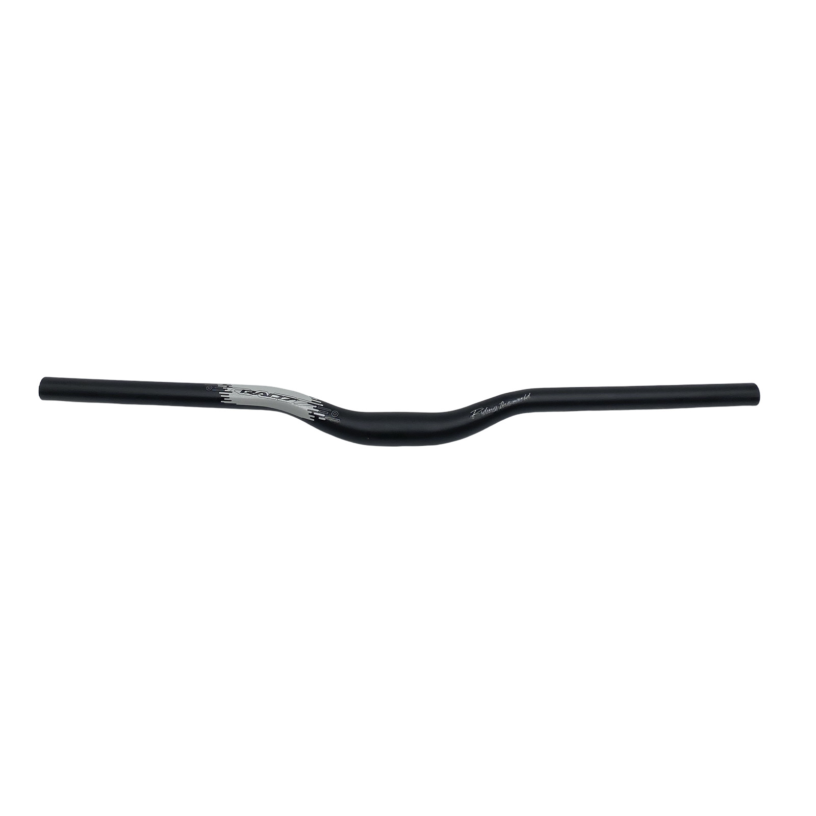 Guidão MTB DH Curvo 31,8 x 680 x 20 mm Alumínio Preto Fosco Detalhe Off White Rad7 Concept