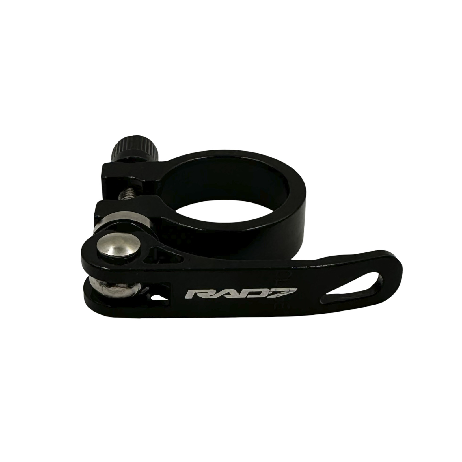 Abraçadeira de Canote de Selim com Blocagem 31,8 mm em Alumínio Preta 2893 Rad7 Concept