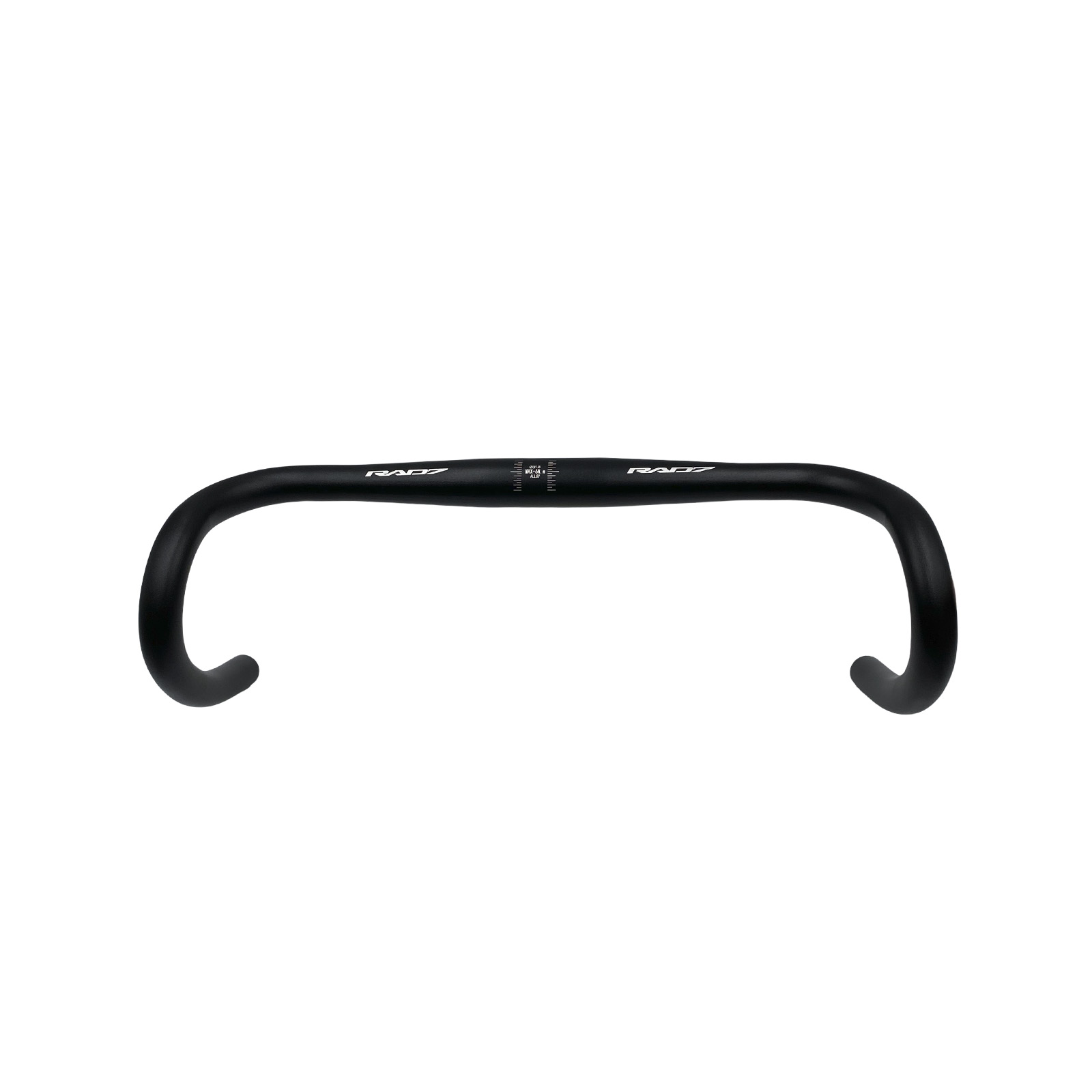Guidão Speed Gravel 31,8 x 440 mm Alumínio Preto  Rad7 Racing