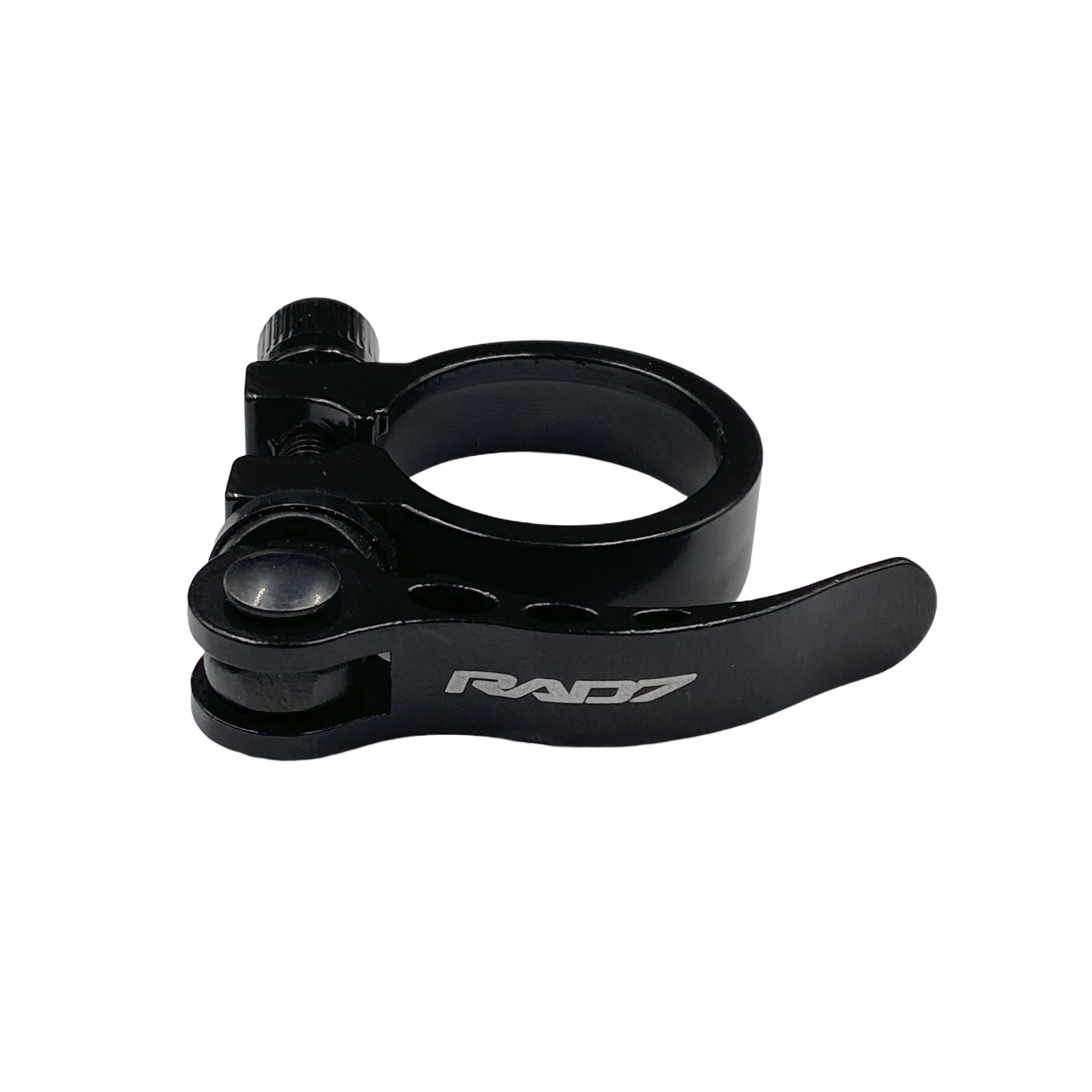 Abraçadeira de Canote de Selim com Blocagem 31,8 mm em Alumínio Preta 2905 Rad7 Concept