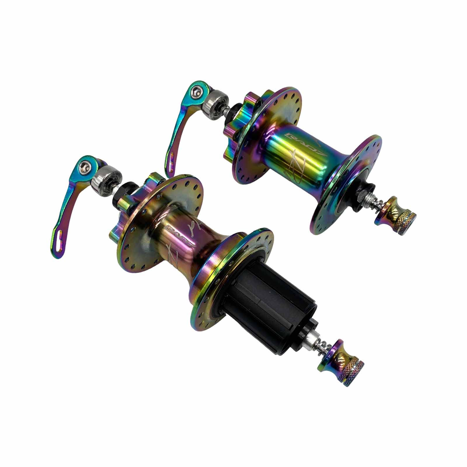 Cubo em Alumínio Dianteiro e Traseiro Rolamentado 36 Furos 100x9 mm 135x9 mm HG 8-12v com Blocagem para Freio a Disco Camaleão Rad7 Performance