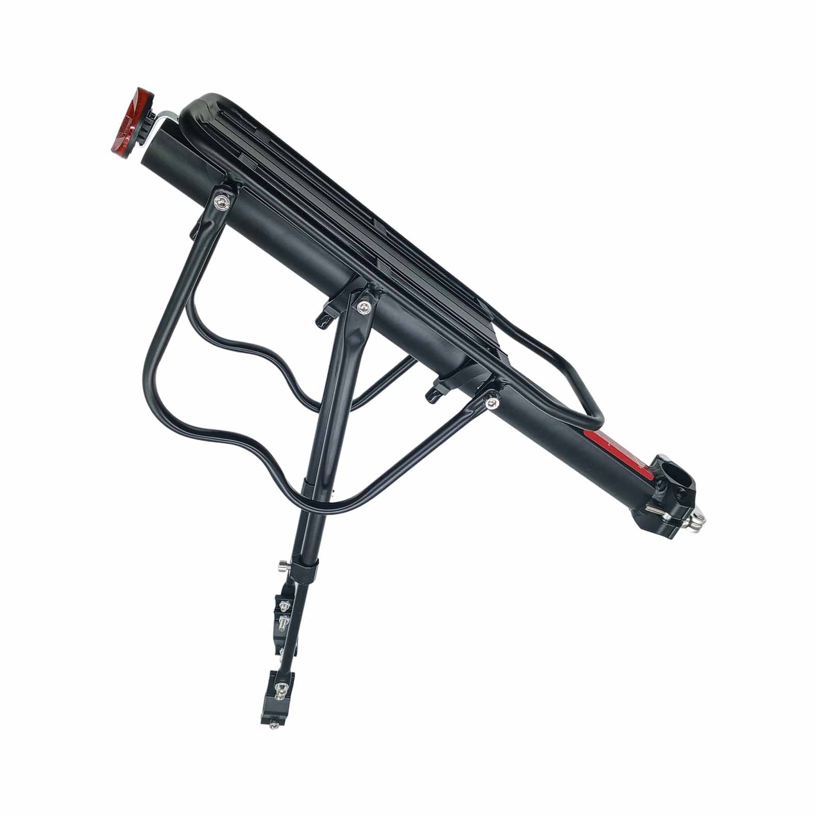 Bagageiro em Alumínio MTB com Ajuste de Carga até 25 kg Preto Rad7 Concept