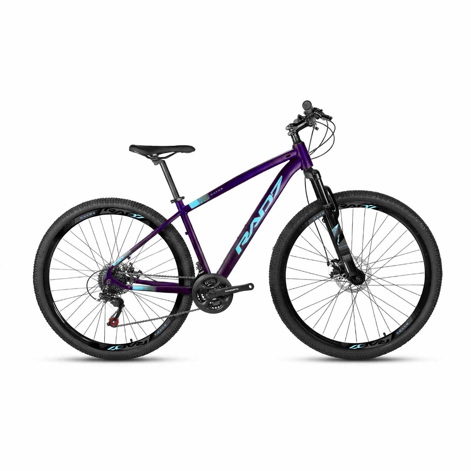 Kit Essence 1.0 29 21v Davos Violeta Fosco Adesivo Azul Bebê 17 Rad7 Concept 