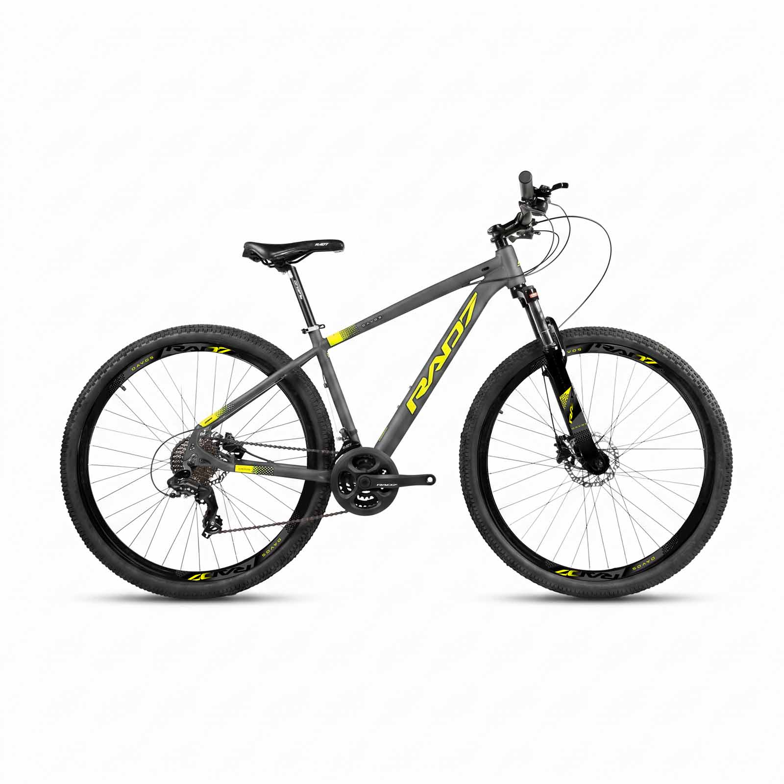 Kit Essence 2.0 29 24v Davos Grafite Fosco Adesivo Amarelo Neon 17 Rad7 Concept 