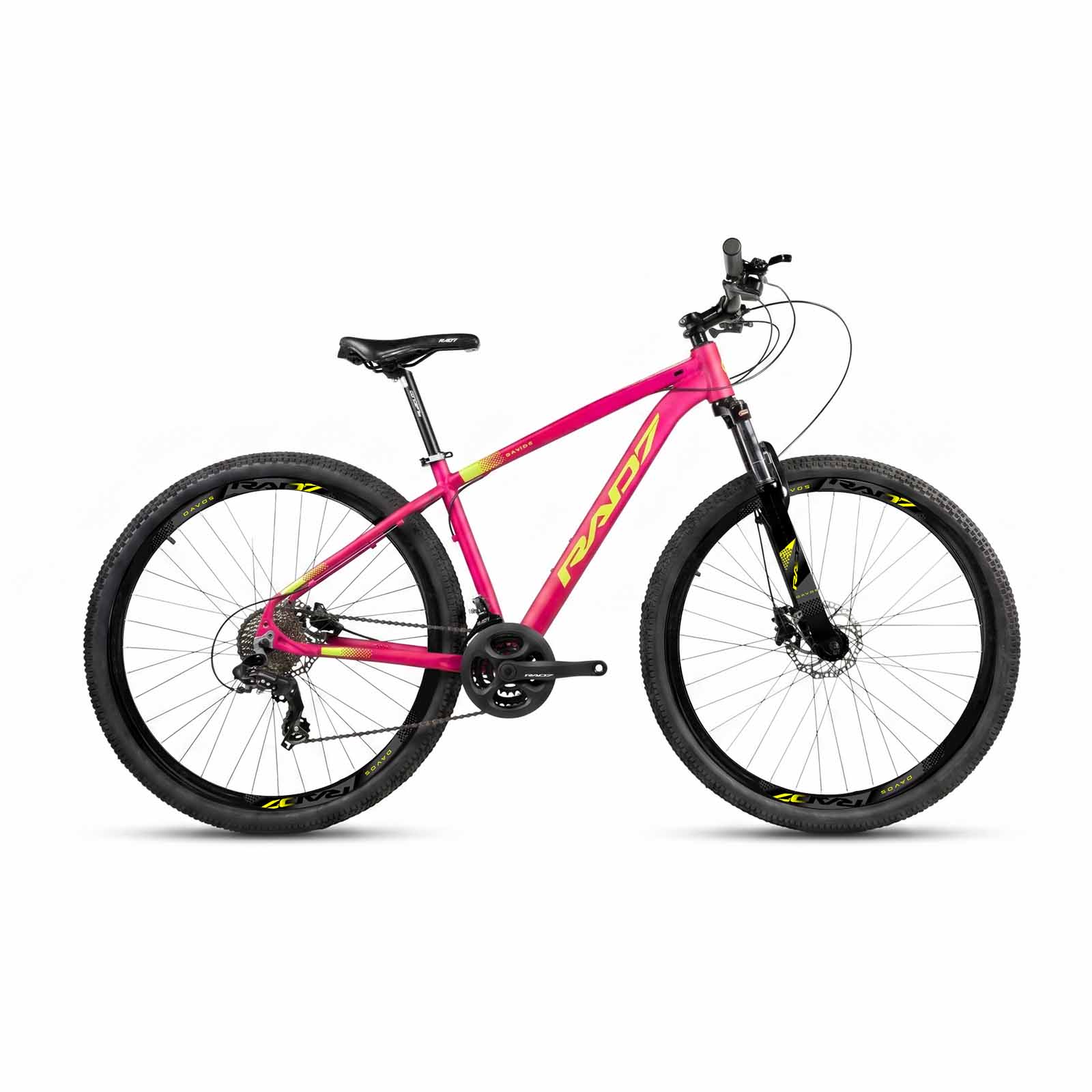 Kit Essence 2.0 29 24v Davos Rosa Metálico Fosco Adesivo Amarelo Neon 17 Rad7 Concept 