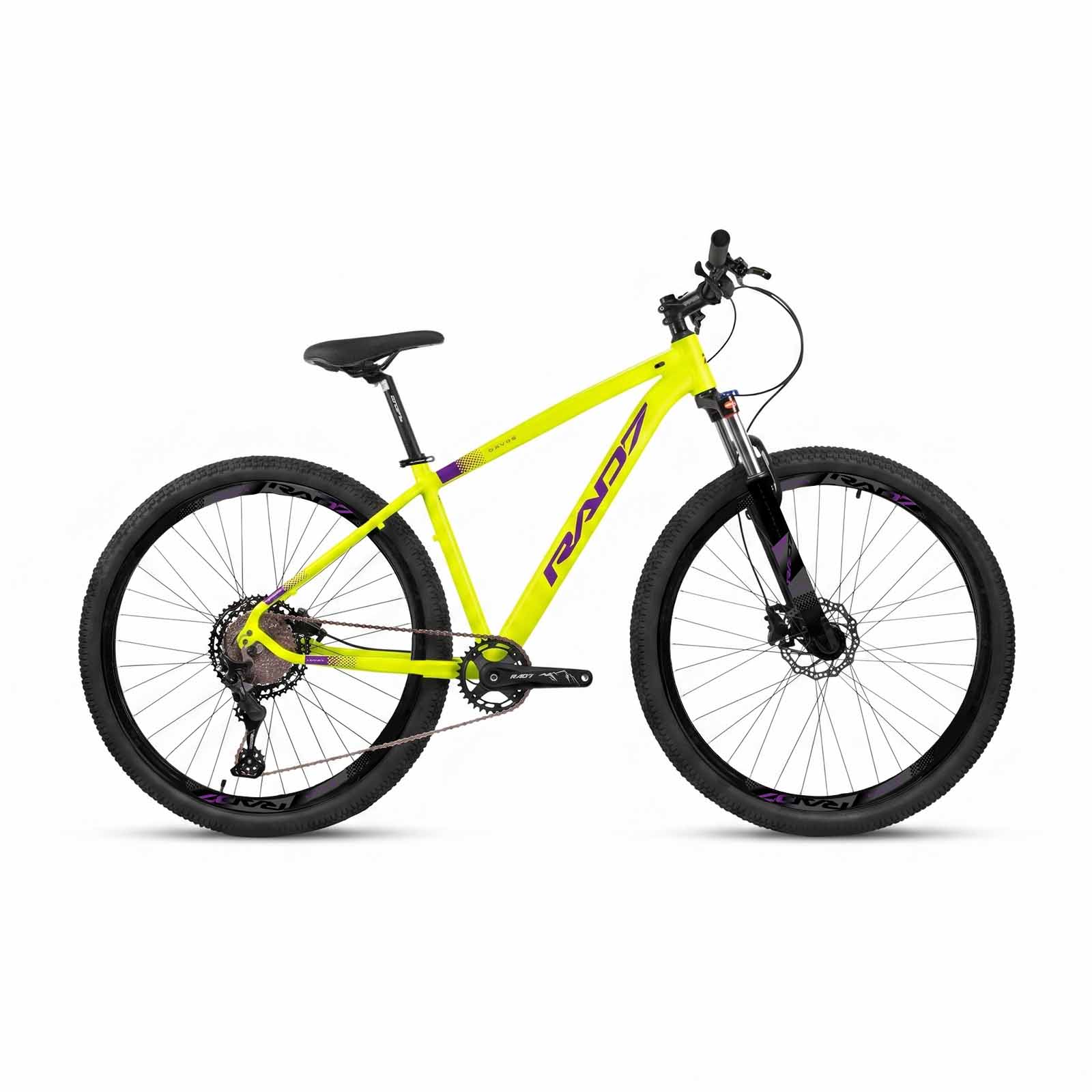 Kit Start Trail 29 12v Davos Amarelo Neon Fosco Adesivo Roxo 17 Rad7 Concept 