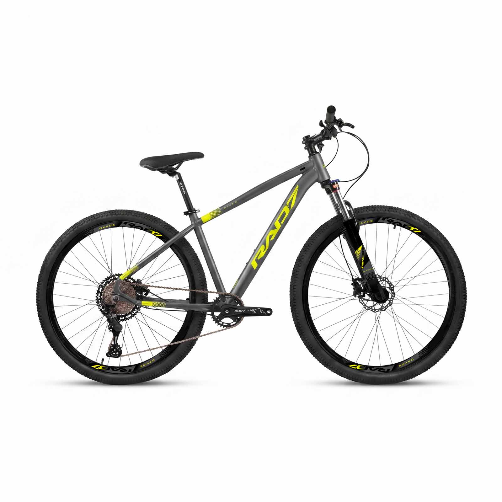 Kit Start Trail 29 12v Davos Grafite Fosco Adesivo Amarelo Neon 17 Rad7 Concept 
