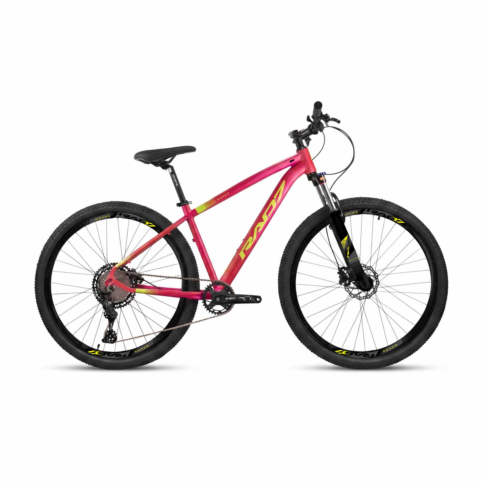 Kit Start Trail 29 12v Davos Rosa Metálico Fosco Adesivo Amarelo Neon 17 Rad7 Concept 