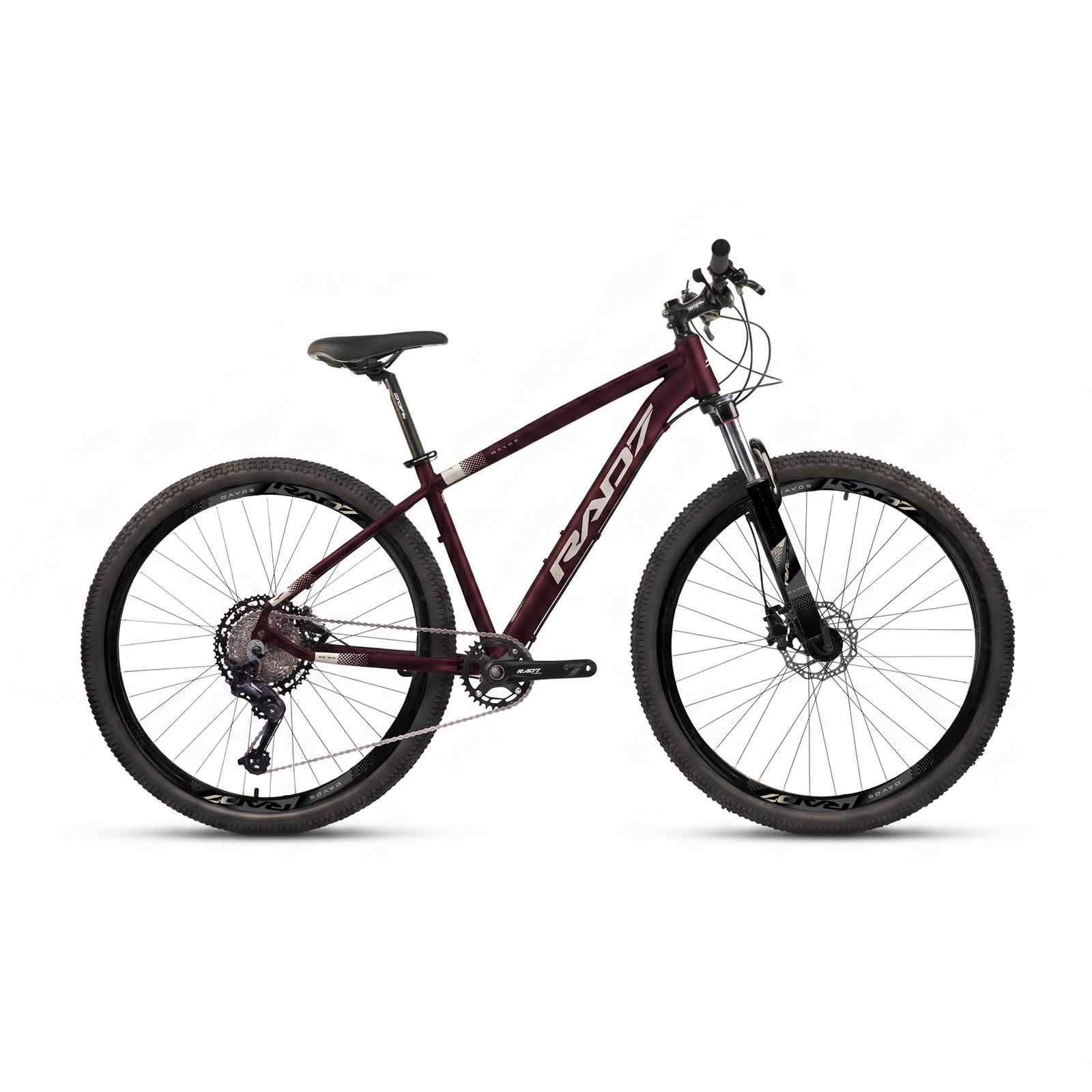 Kit Trail 1.0 29 12v Davos Bordô Fosco Adesivo Champagne 17 Rad7 Concept 