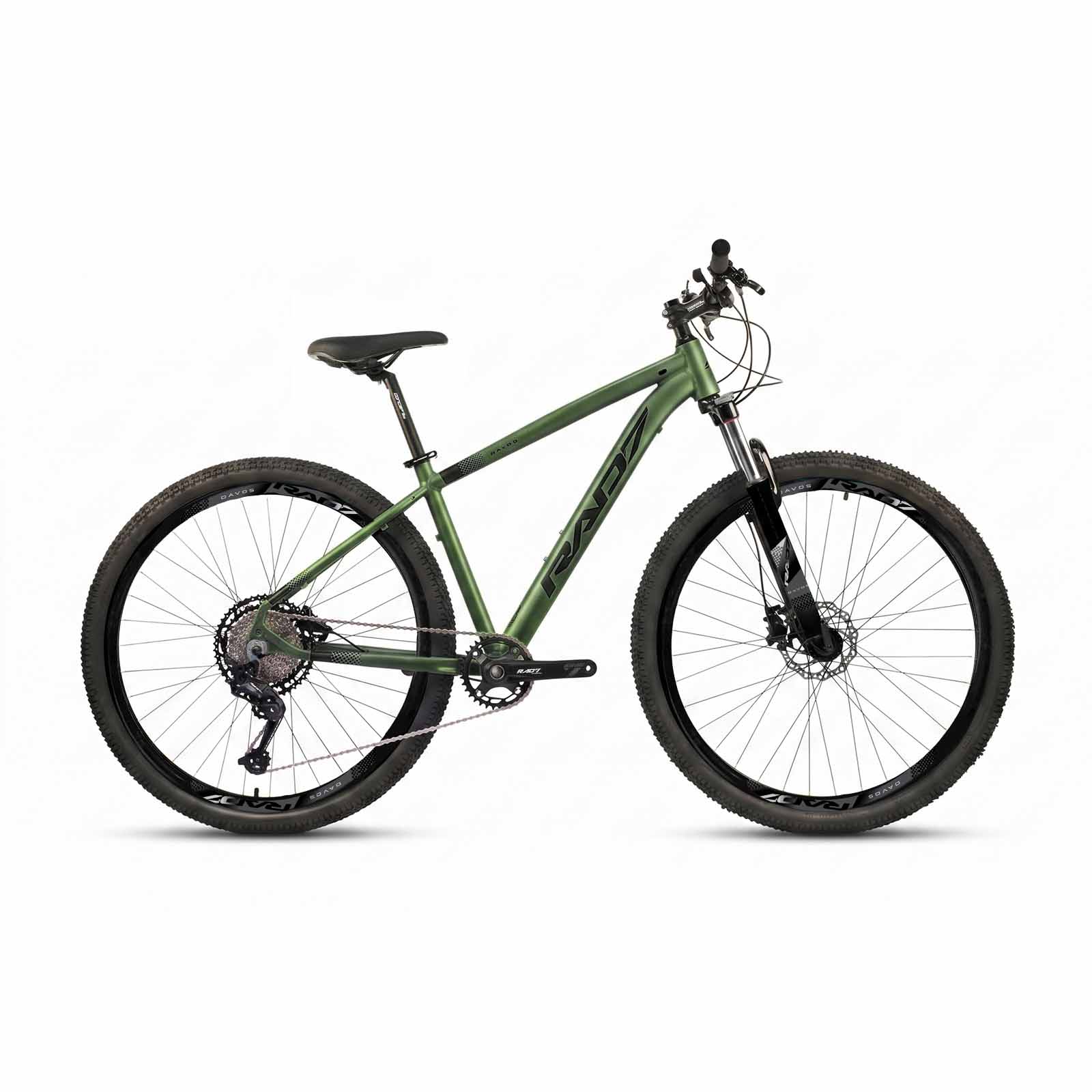 Kit Trail 1.0 29 12v Davos Verde Exército Fosco Adesivo Preto 17 Rad7 Concept 