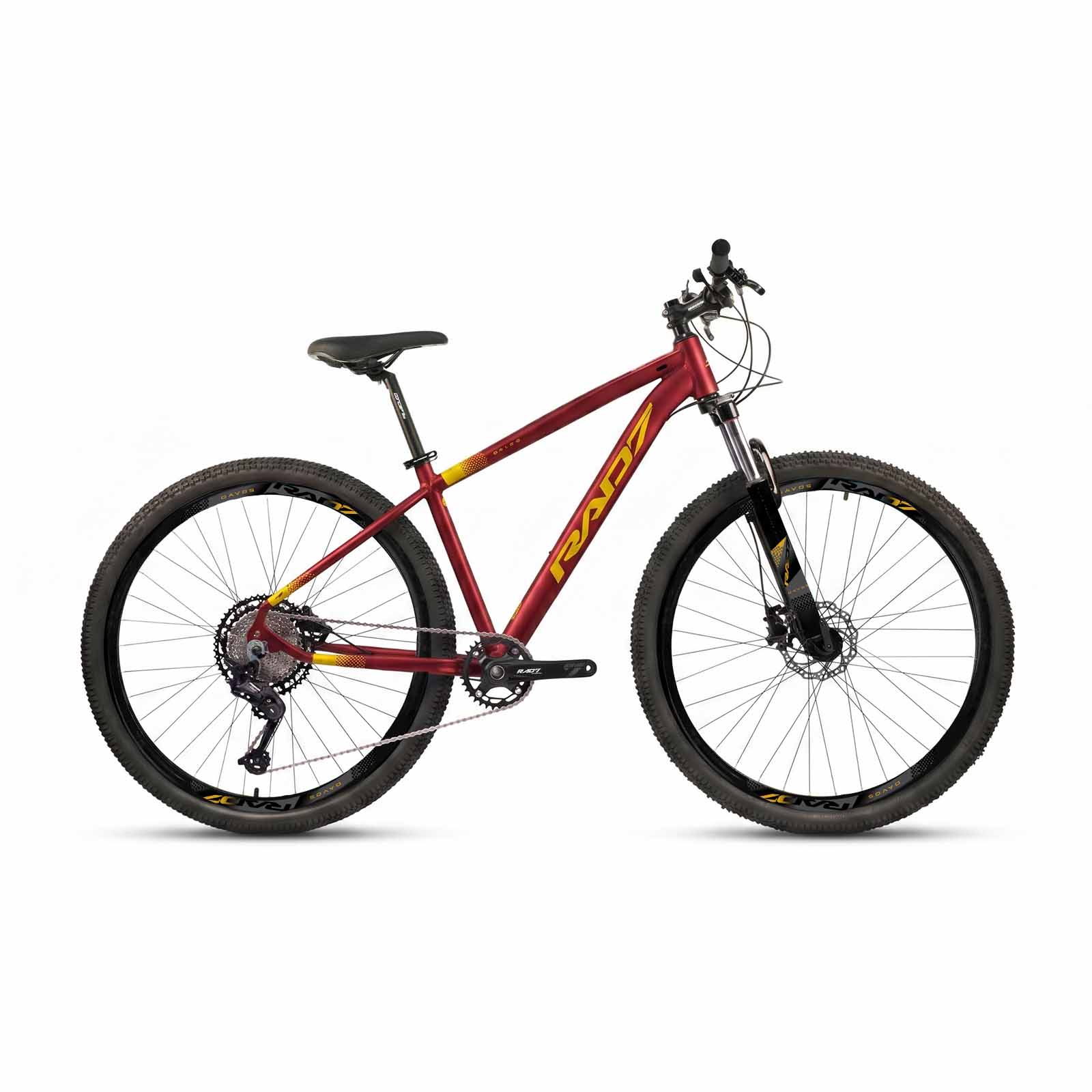 Kit Trail 1.0 29 12v Davos Vermelho Metálico Fosco Adesivo Super Dourado 17 Rad7 Concept 
