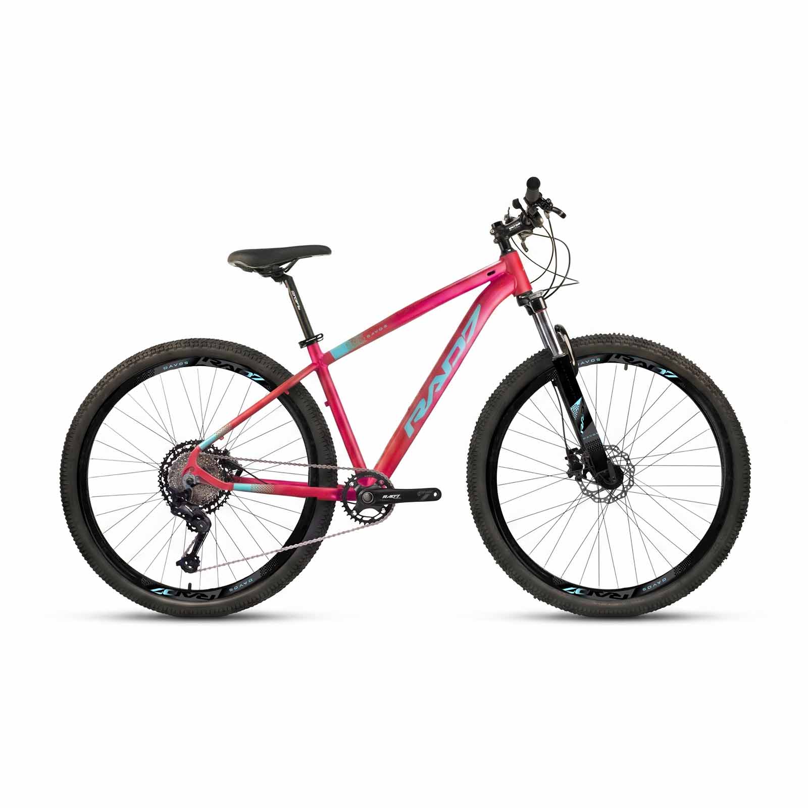 Kit Trail 1.0 29 12v Davos Rosa Metálico Fosco Adesivo Azul Bebê 17 Rad7 Concept