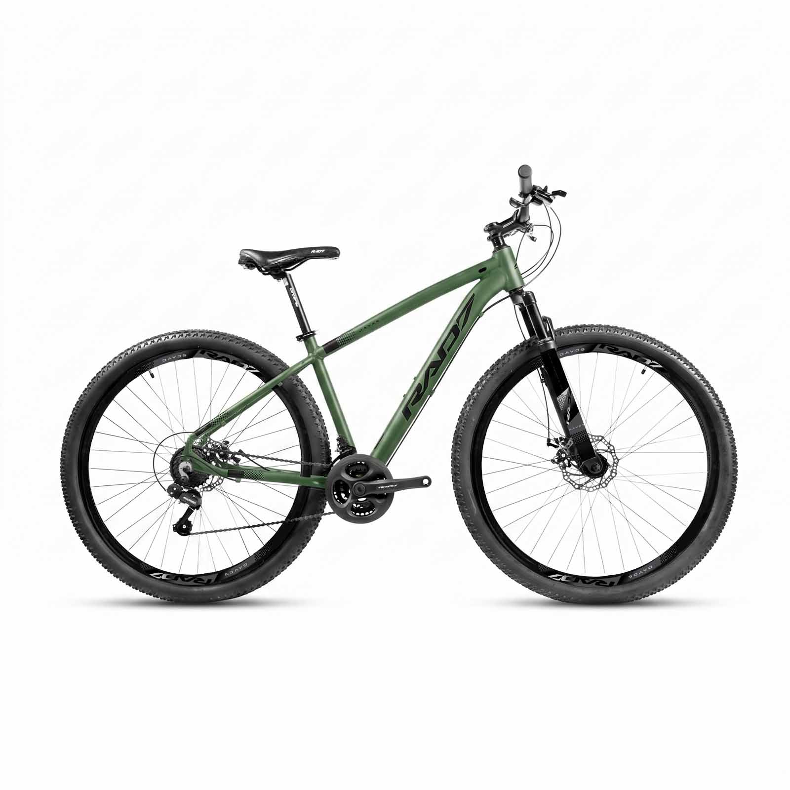 Kit Authentic 1.0 29 21v Davos Verde Exército Fosco Adesivo Preto 17 Rad7 Concept