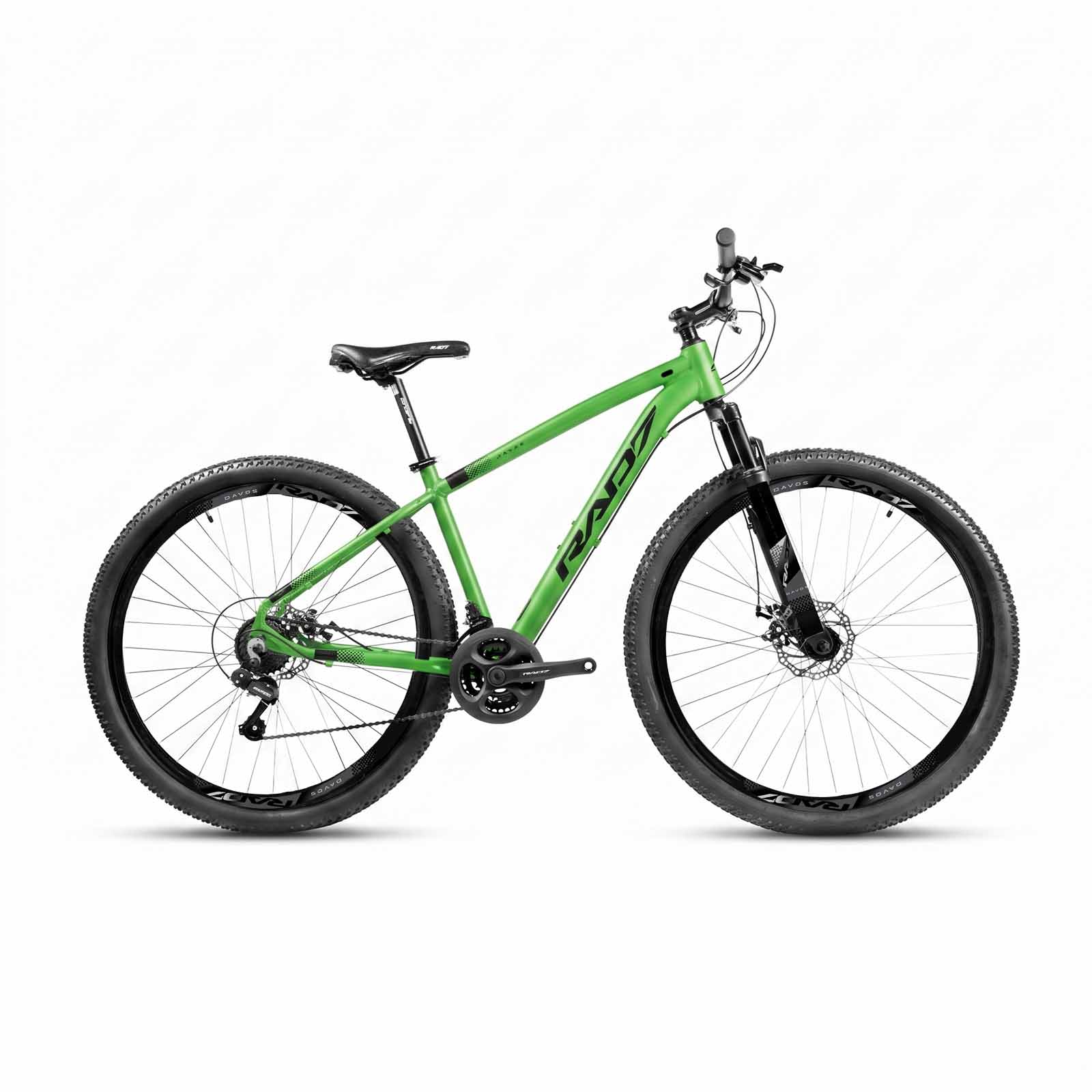 Kit Authentic 1.0 29 21v Davos Verde Metálico Fosco Adesivo Preto 17 Rad7 Concept 